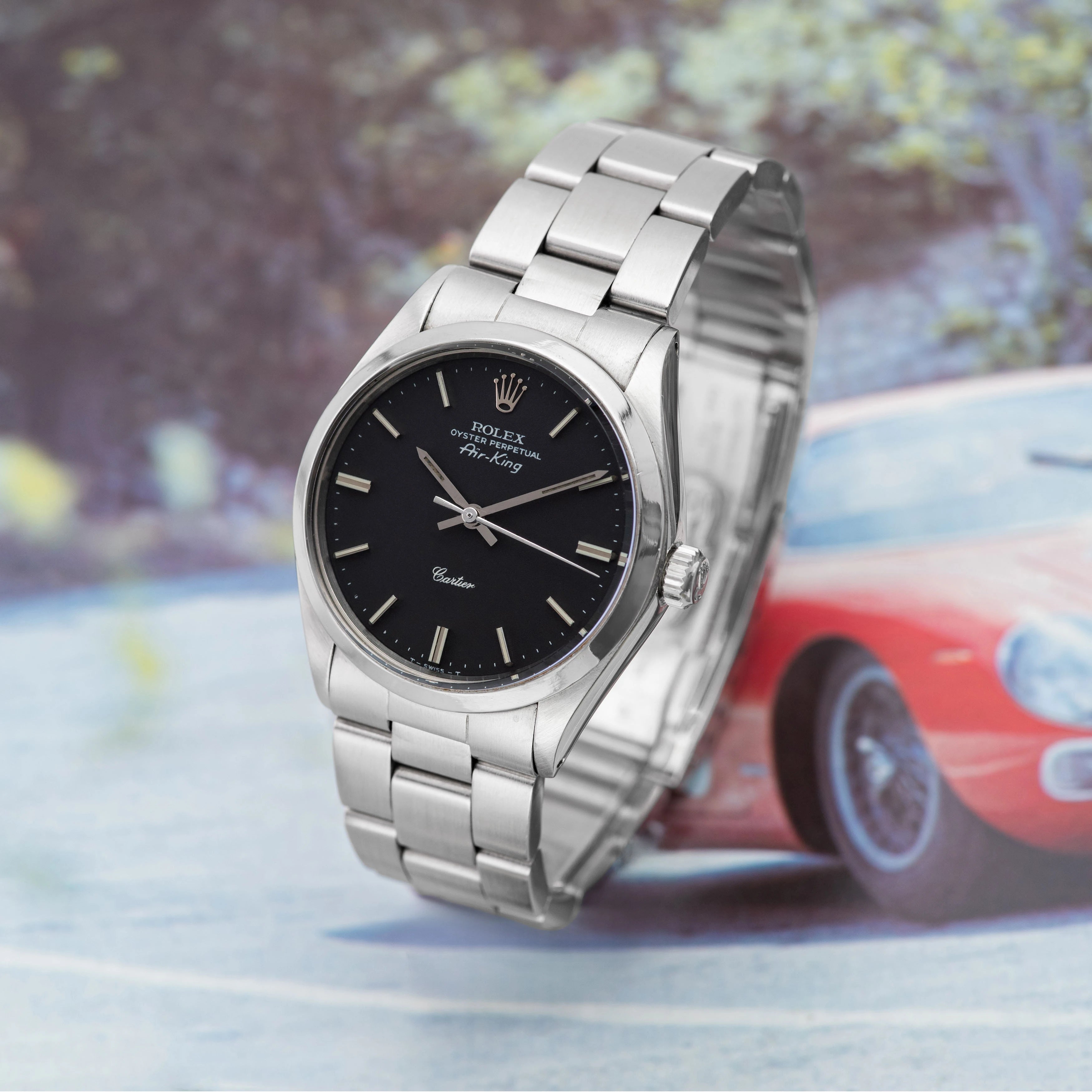 1973 Rolex Air King Double signed 'Cartier' Ref. 5500