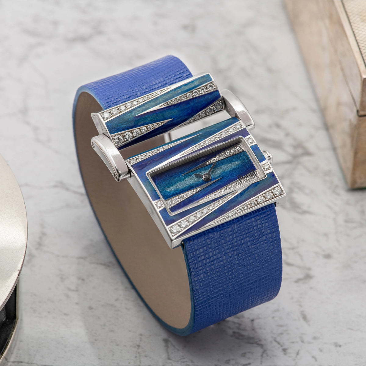 2000's Piaget Miss Protocole 18k White Gold Enamel Dial Ref. PL0317 (with Papers)