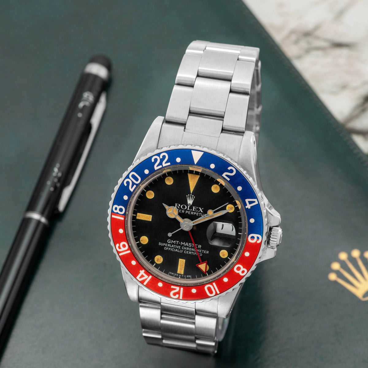 1979 Rolex GMT Master Pepsi Arabic Date Ref. 1675 (with Seddiqi Papers)