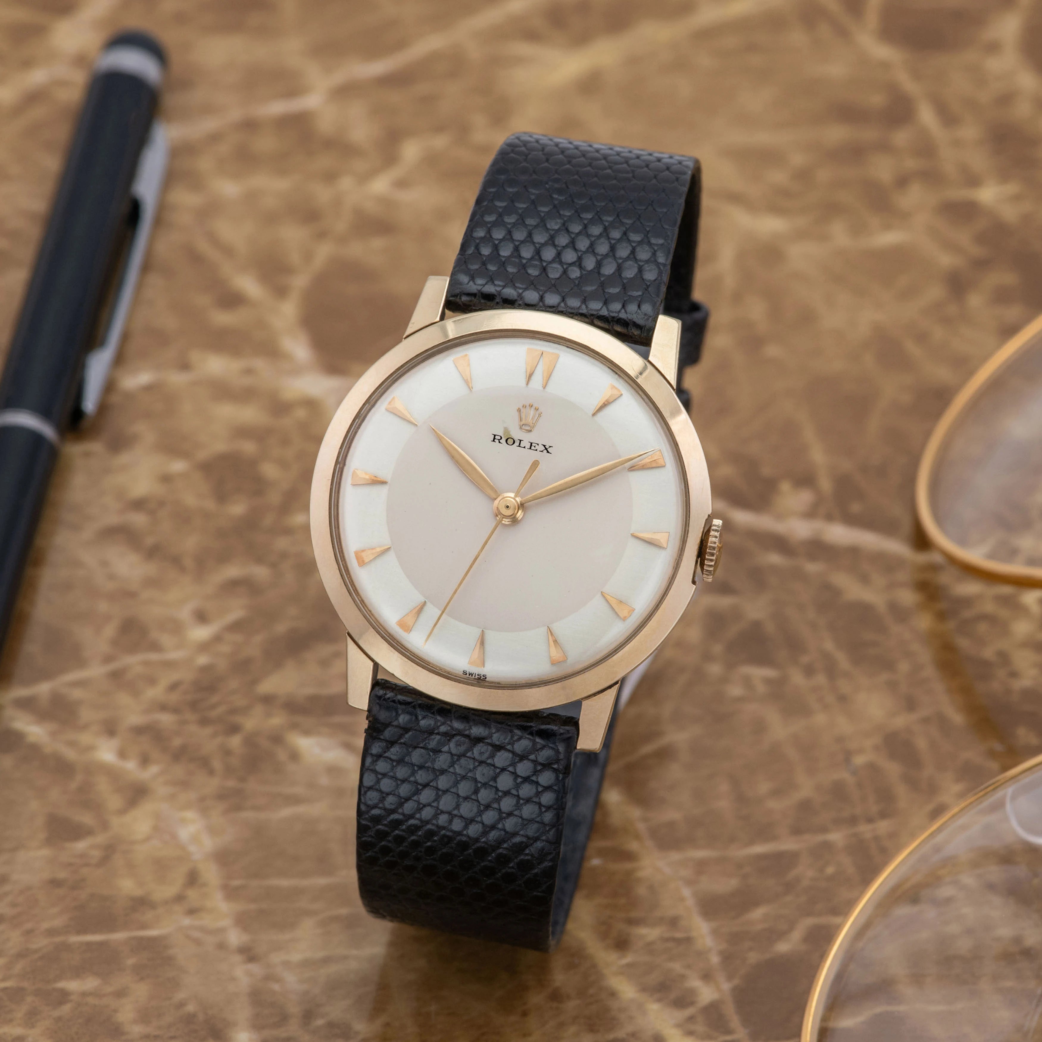 1960's Rolex Dress Watch 14k Yellow Gold - 25years Service