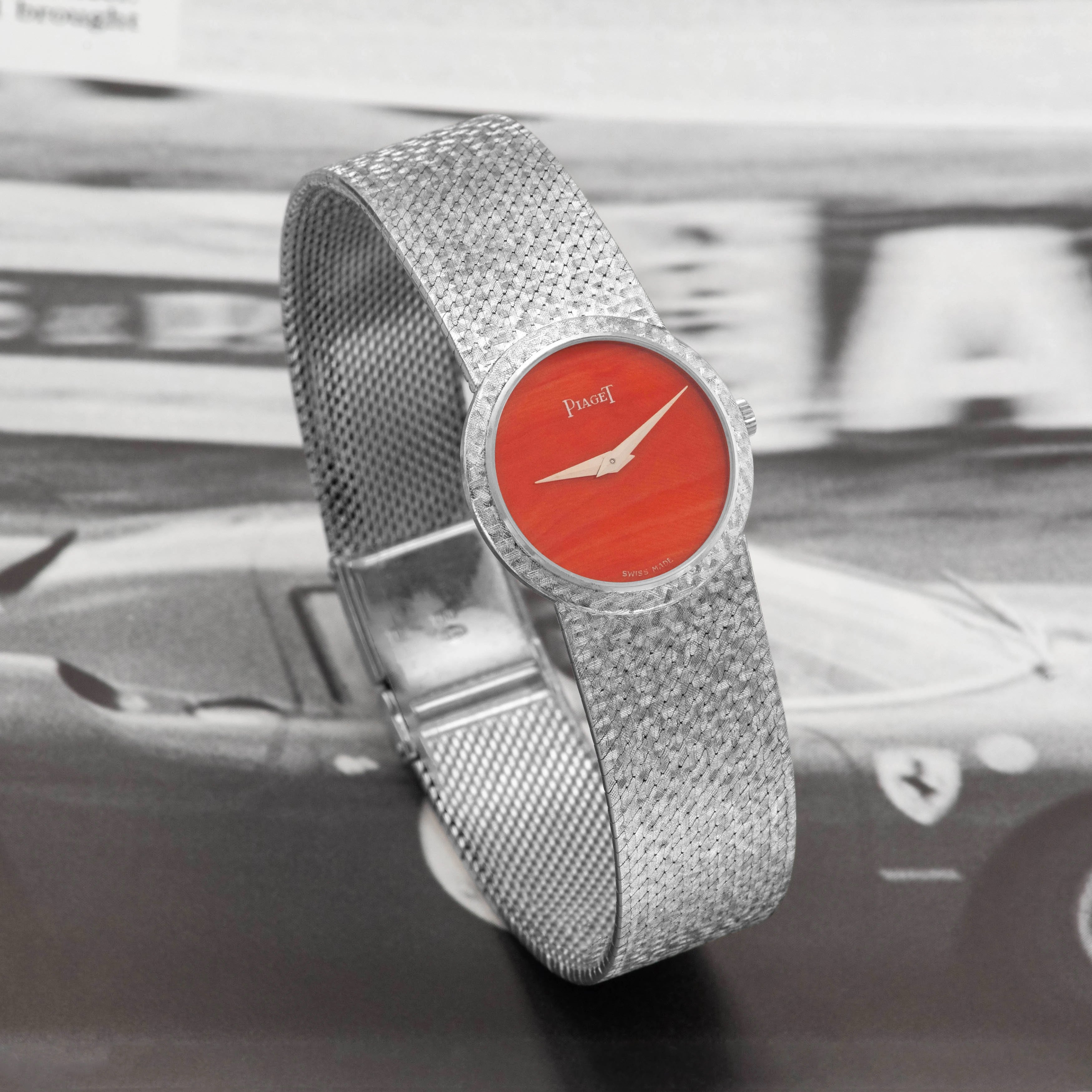 1968/69 Piaget 18k White Gold Coral Dial Ref. 921