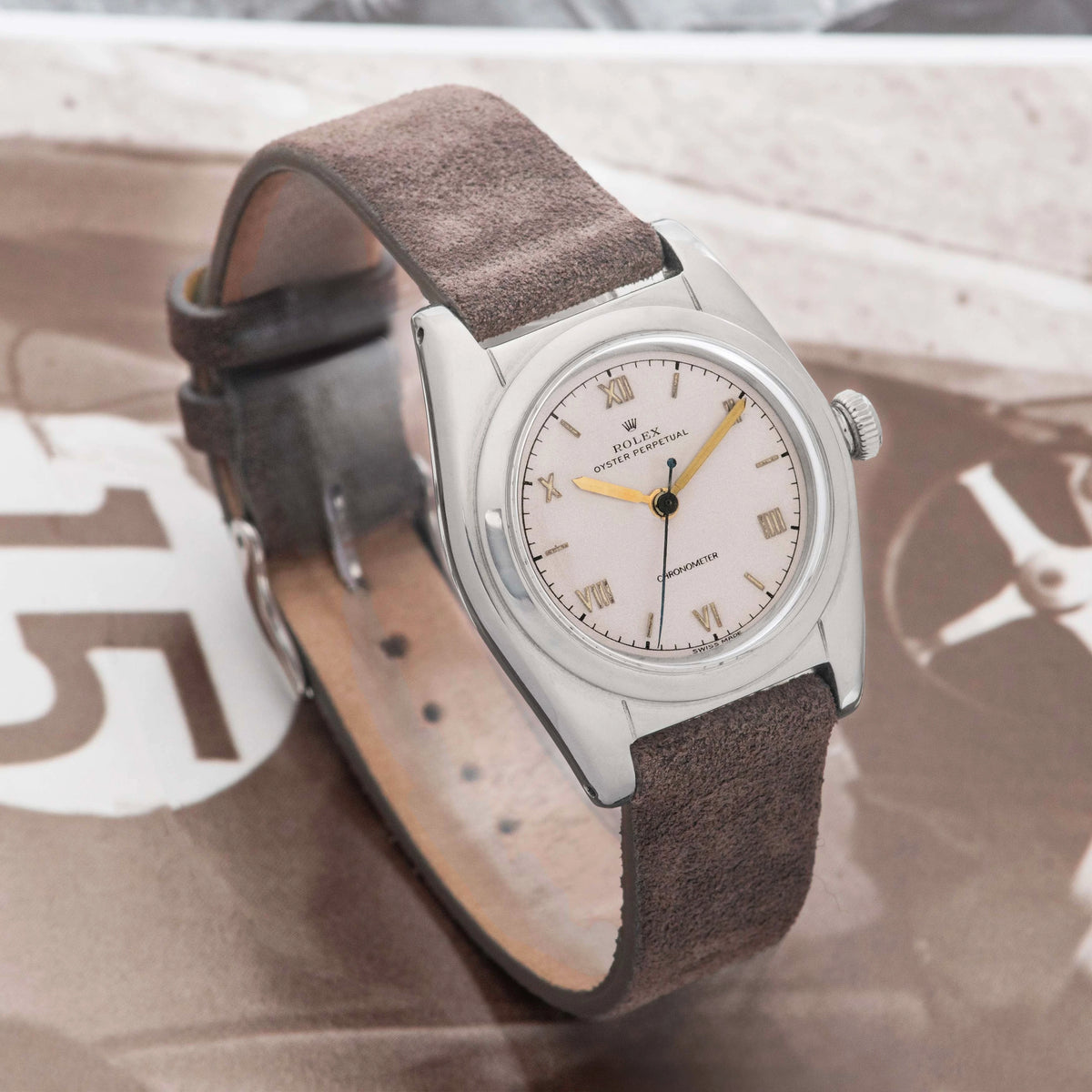 1940 Rolex Bubbleback Silver Dial Ref. 2940
