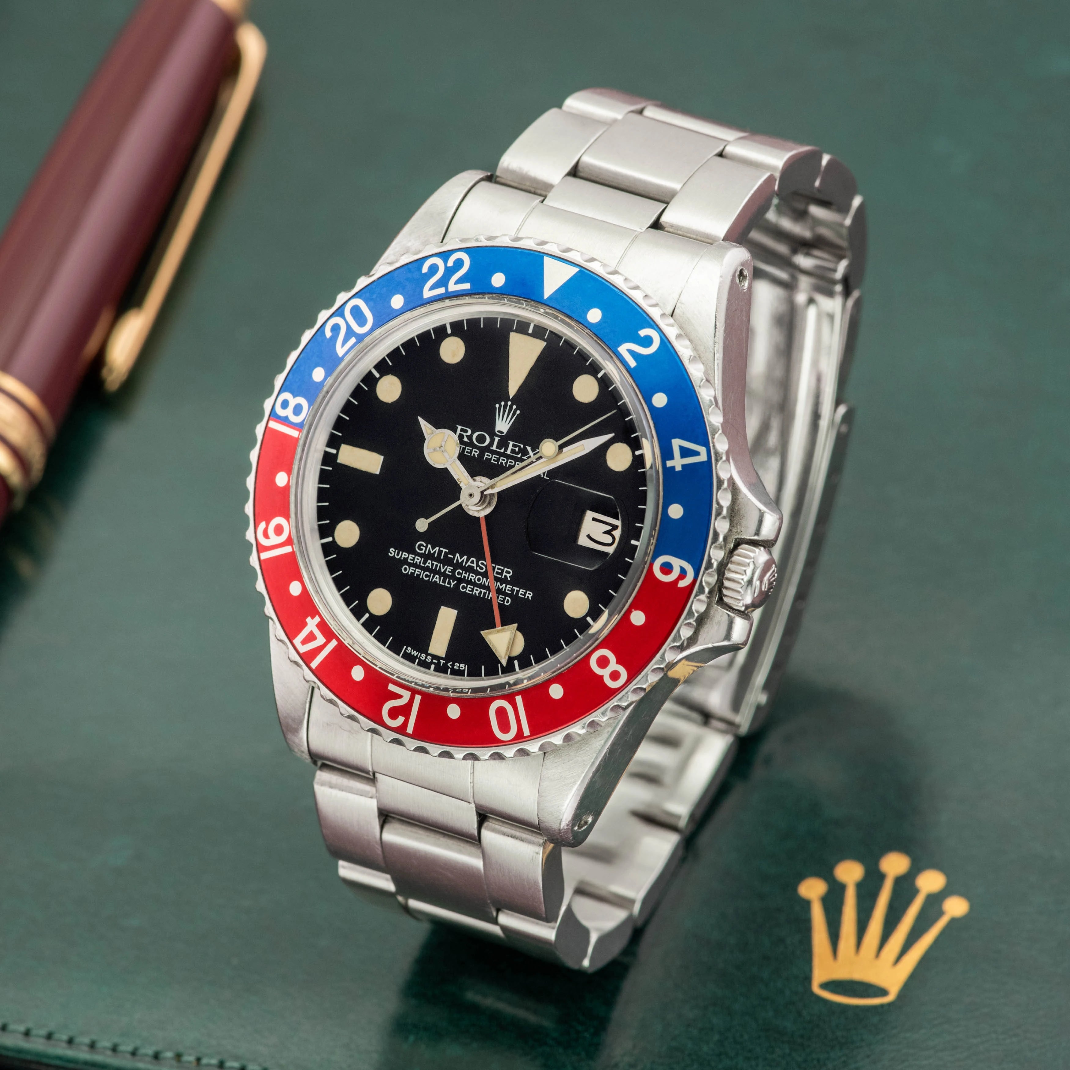 1978 Rolex GMT Master Pepsi Stainless Steel Ref. 1675