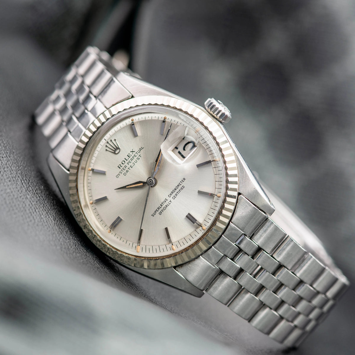 1963 Rolex Datejust Silver Dial St/WG Ref. 1601/4 (with Box & Paper)