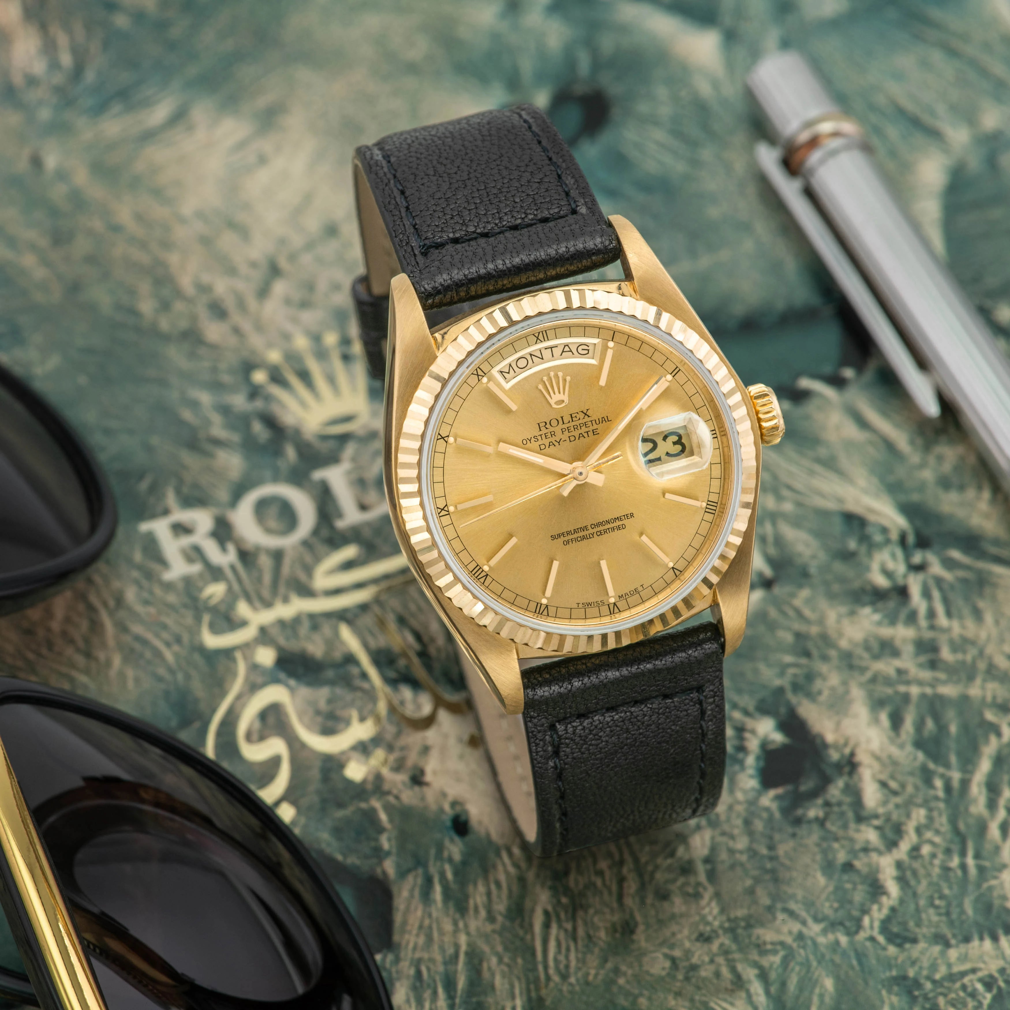 1980 Rolex Day Date Champagne Dial Ref. 18038