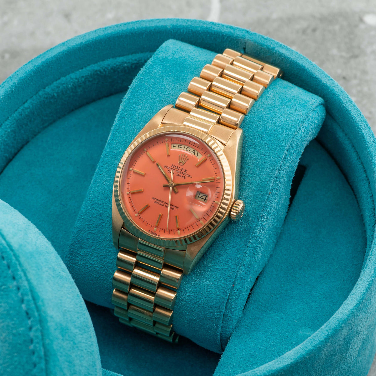 1978 Rolex Day Date Coral Stella Dial Ref. 1803