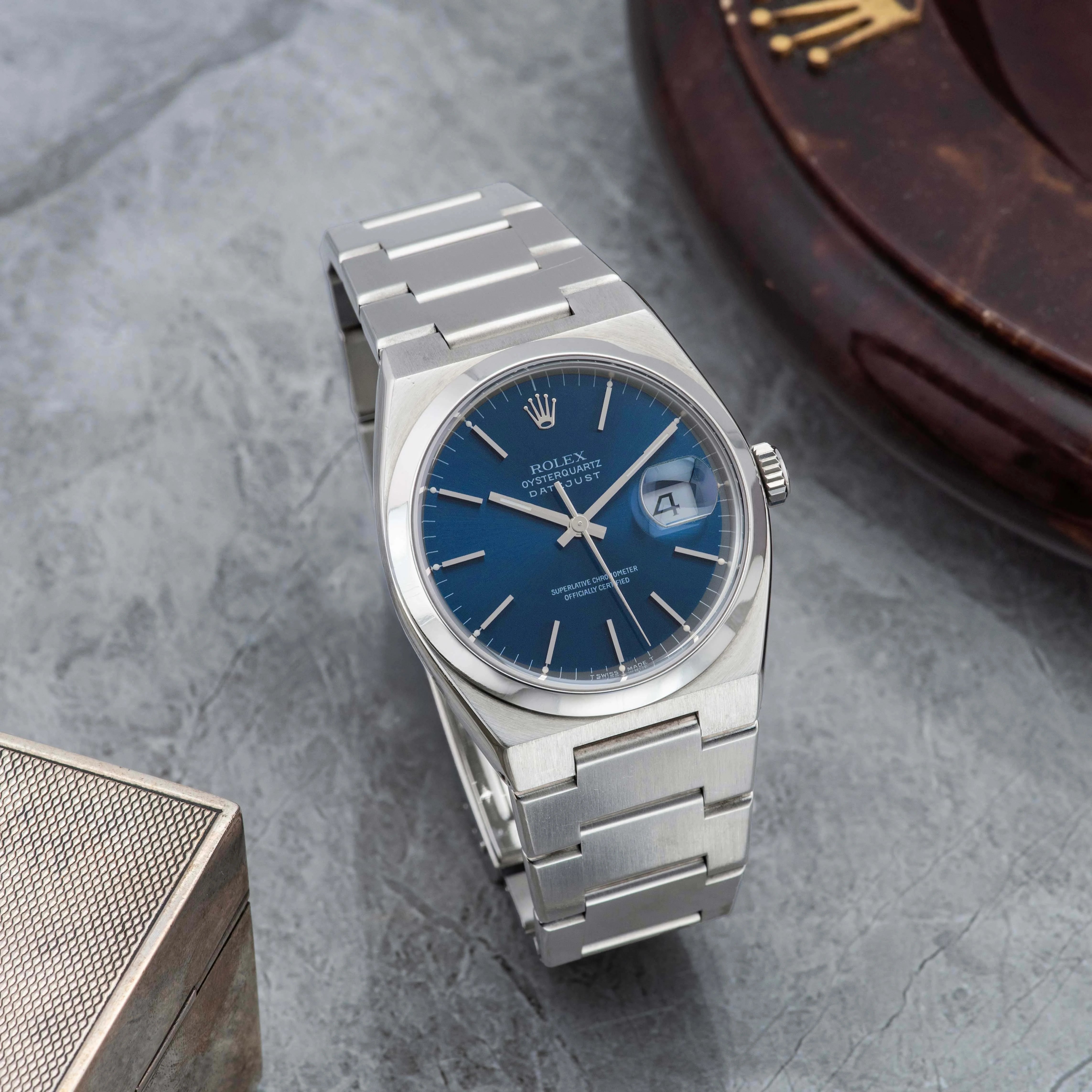 1997 Rolex Oysterquartz Blue Dial Ref. 17000