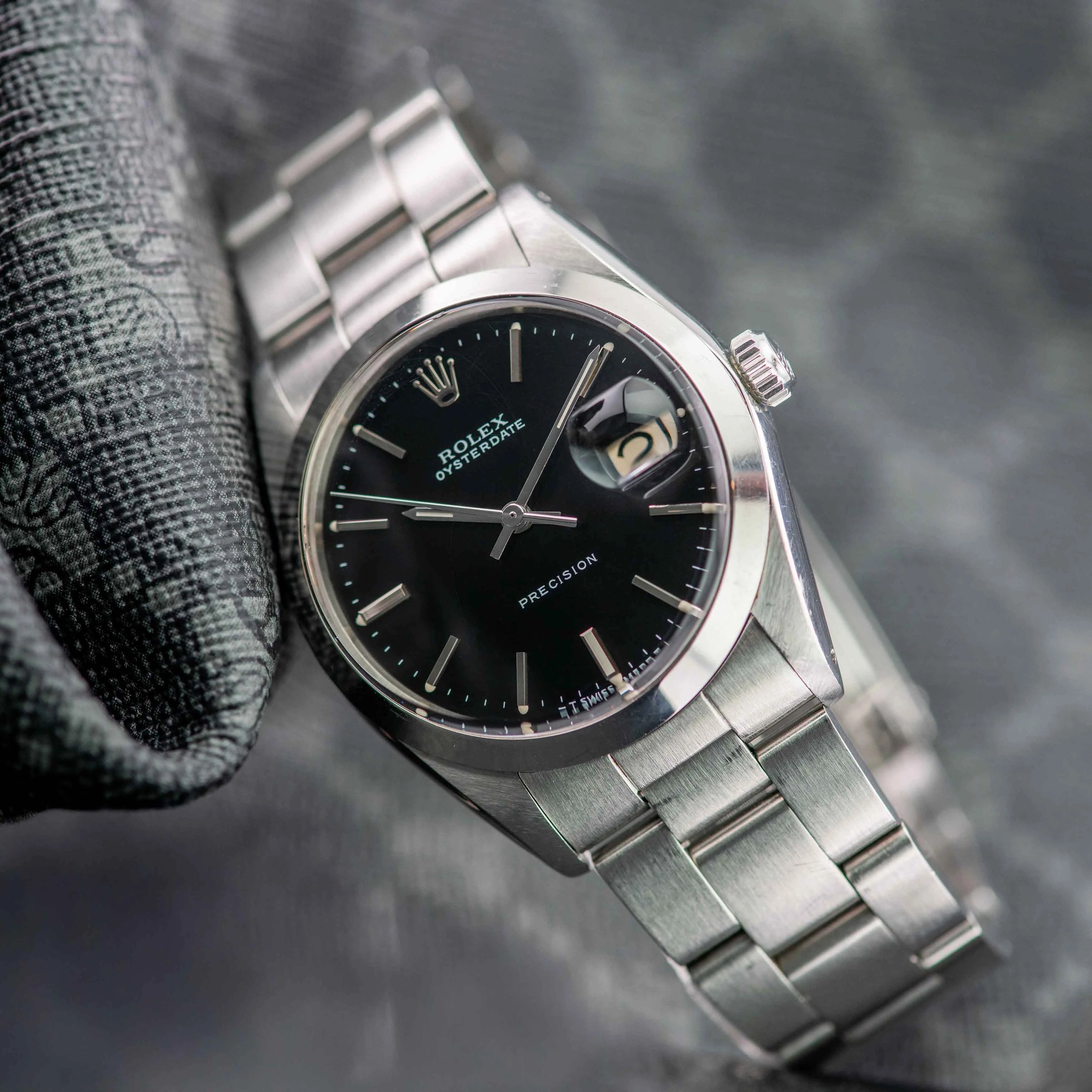 1967 Rolex Oyster Date Precision Black Dial Ref. 6694