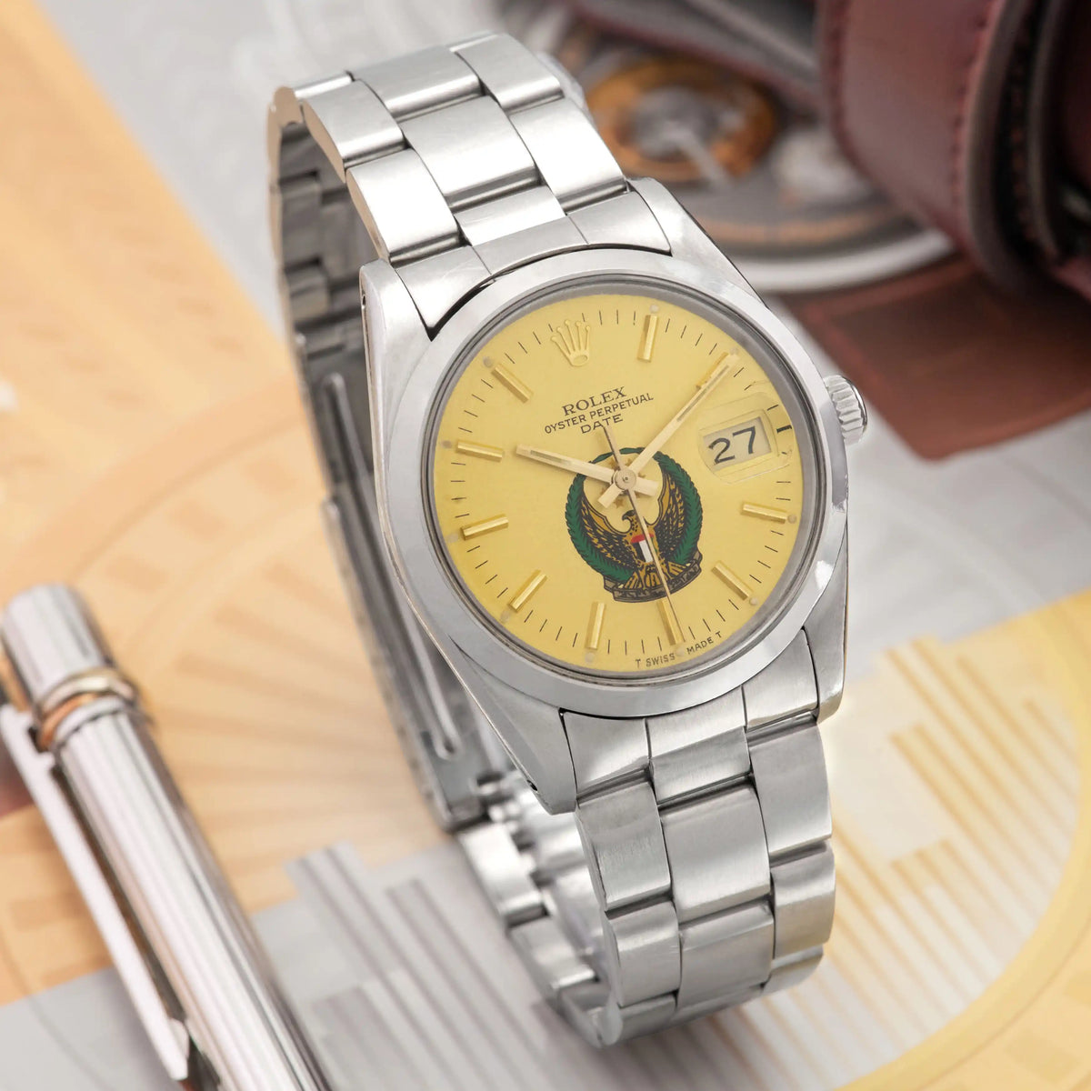 1985 Rolex Oyster Perpetual Date Champagne Dial 'UAE Armed Forces' Ref. 15000