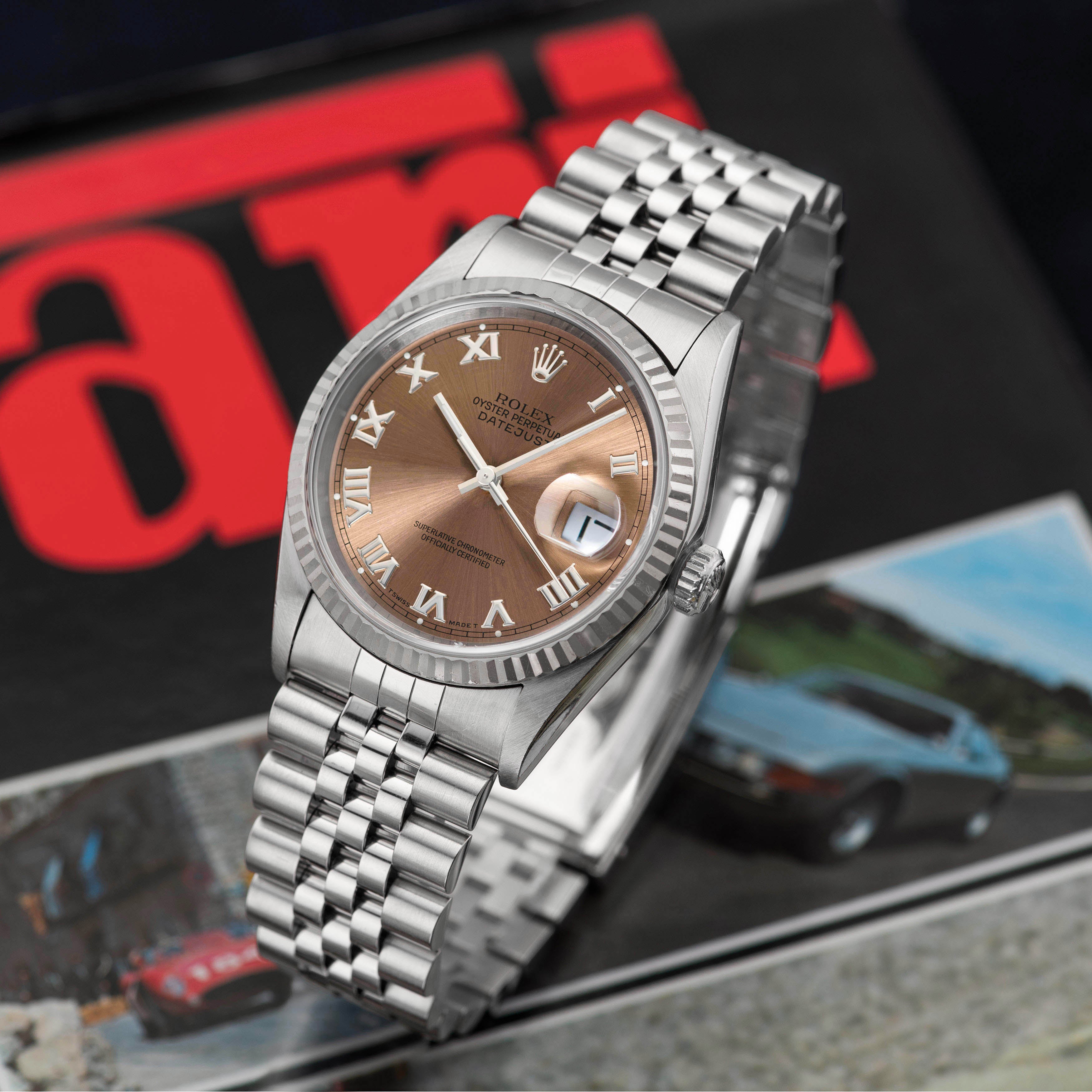 1996 Rolex Datejust St/WG Salmon Dial Ref. 16234 (Box & Paper)