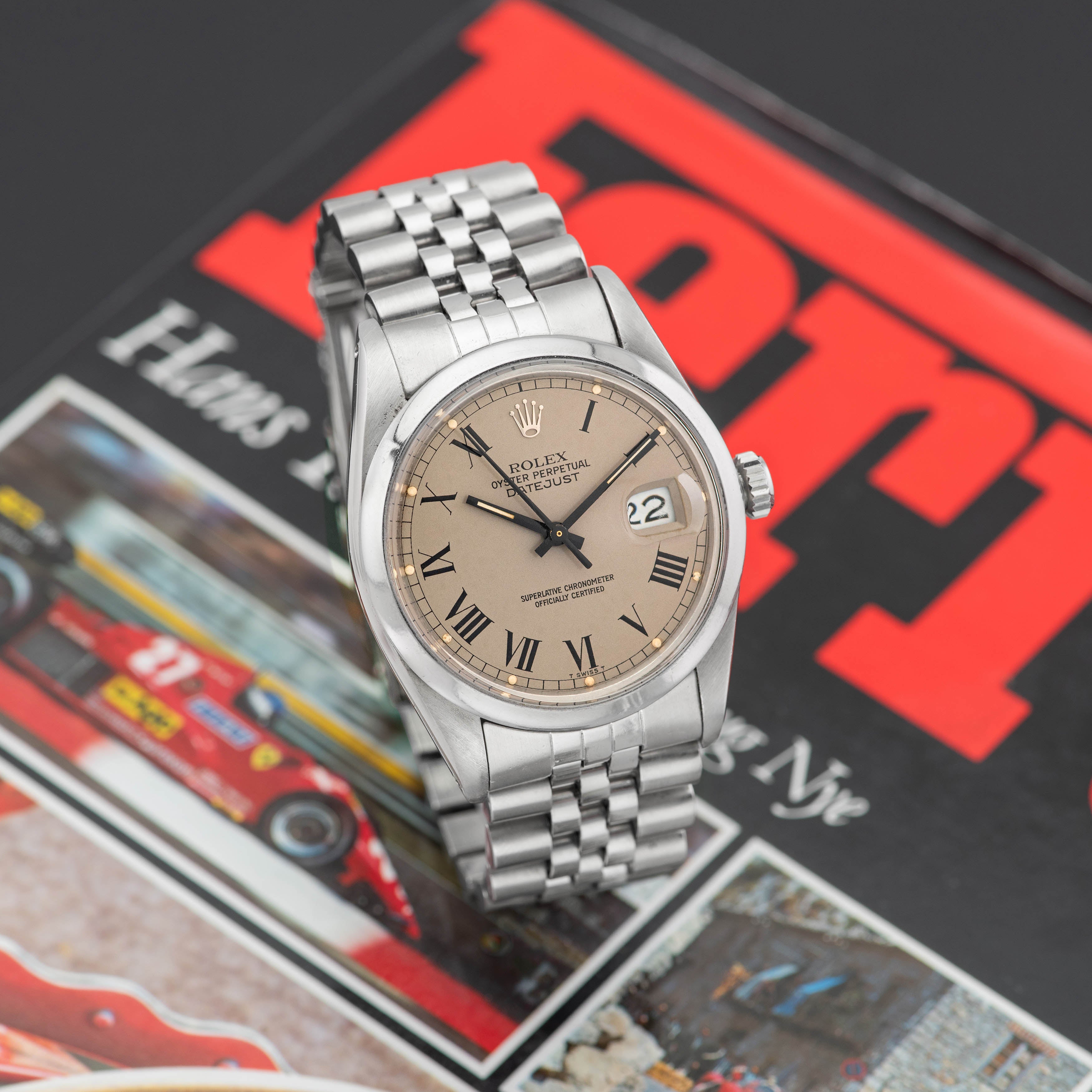 1983 Rolex Datejust Grey Buckley Dial Ref. 16000 (Full Set)