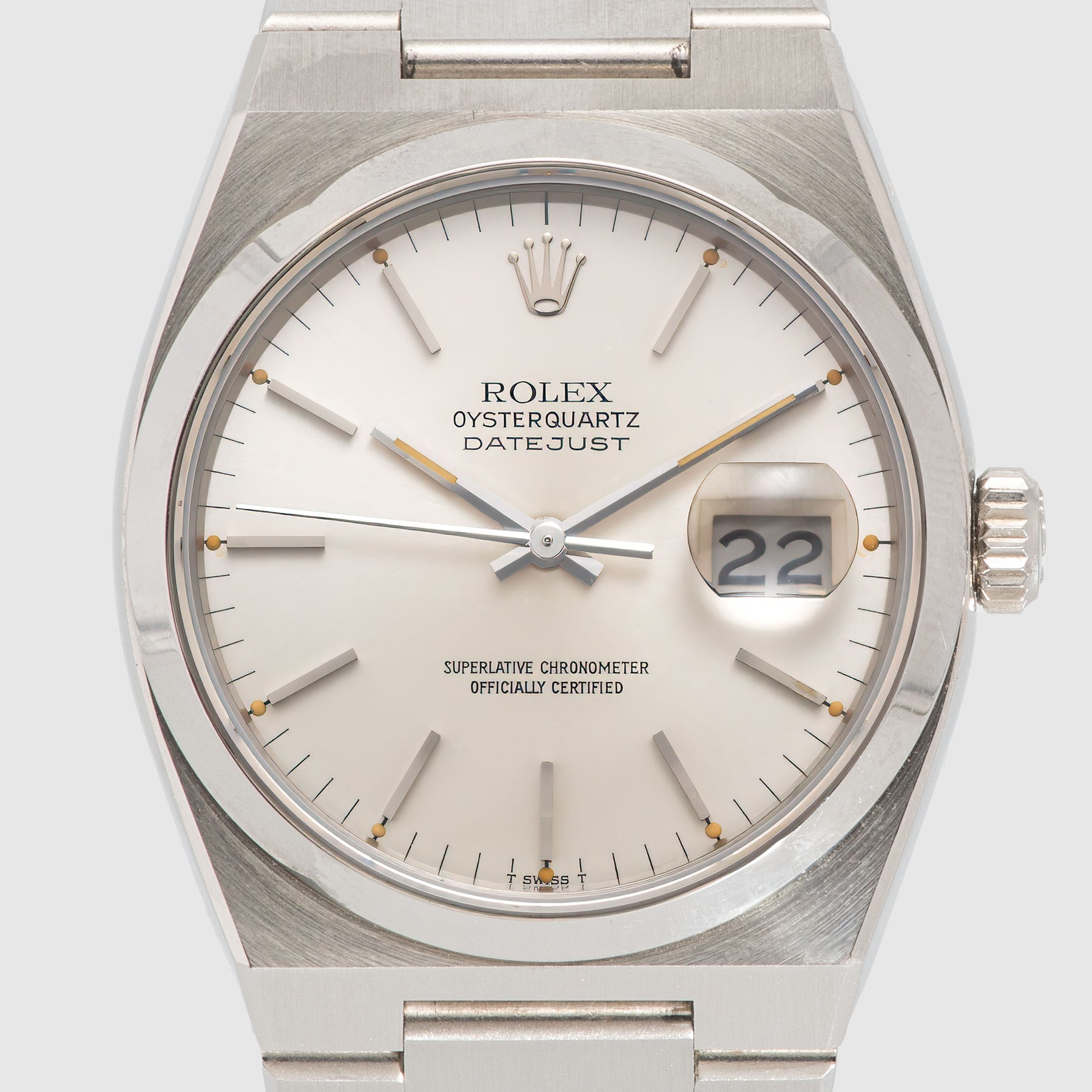 1980 Rolex Oysterquartz Silver dial LNOS Ref. 17000