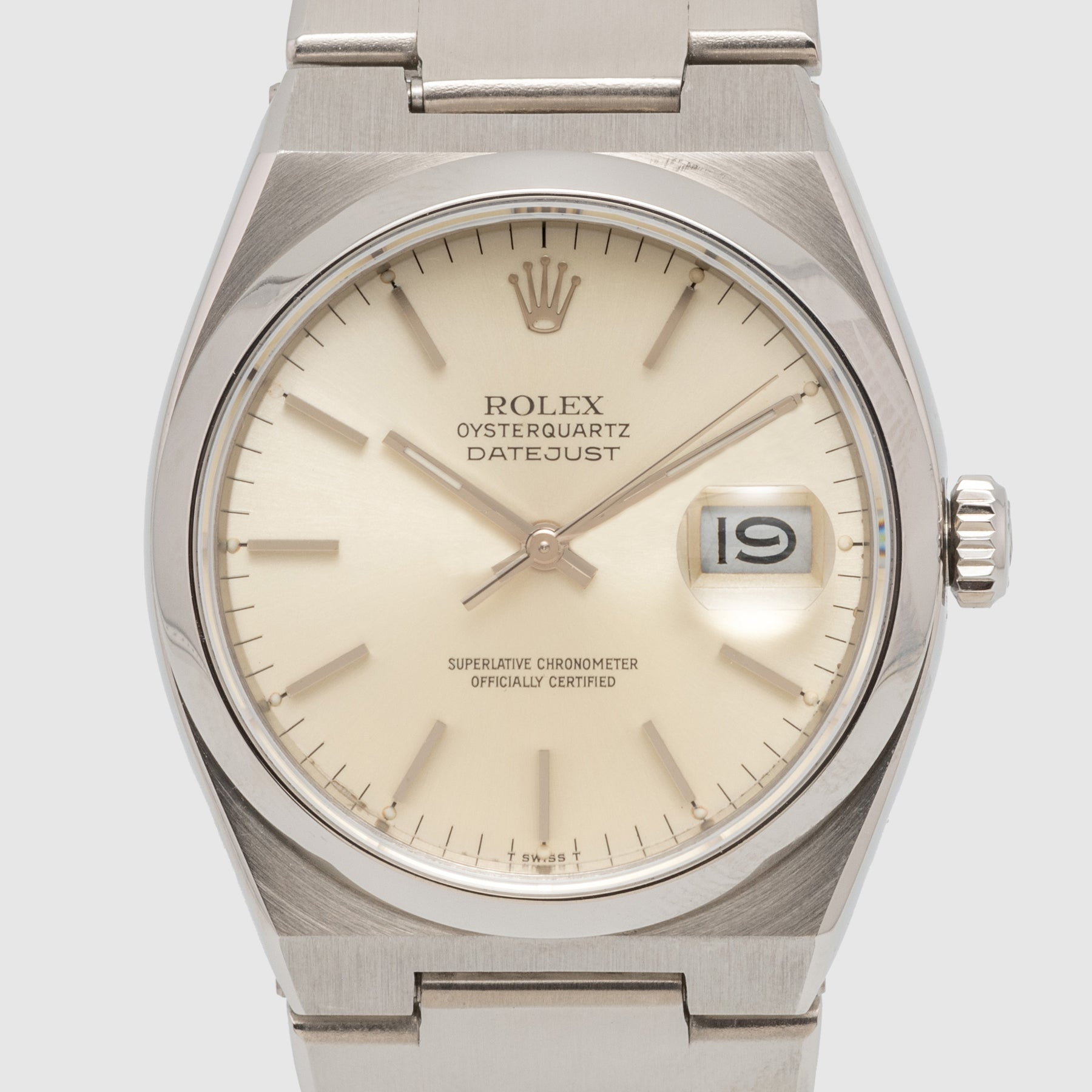1978 Rolex Datejust Oysterquartz Silver Dial Ref. 17000