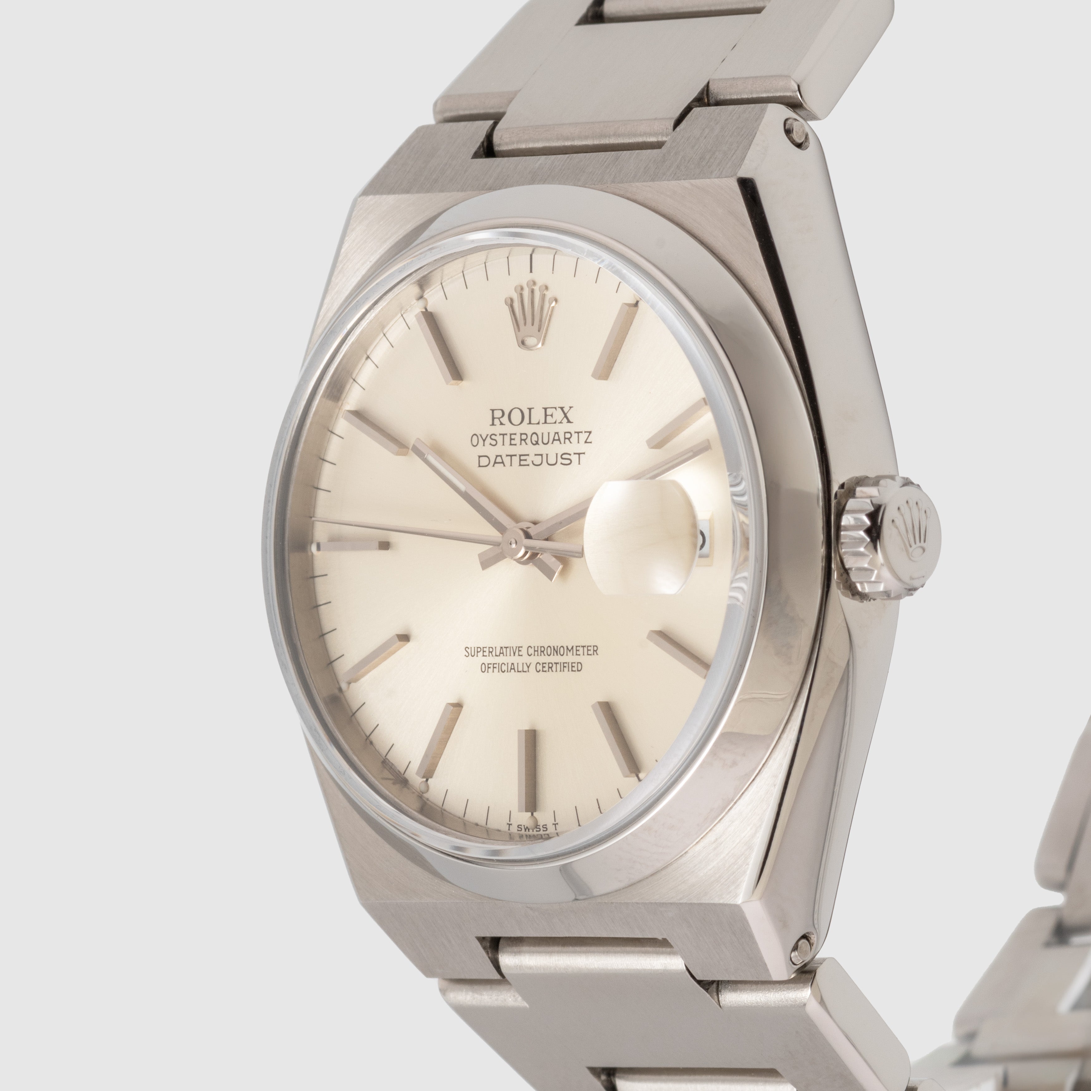 1978 Rolex Datejust Oysterquartz Silver Dial Ref. 17000