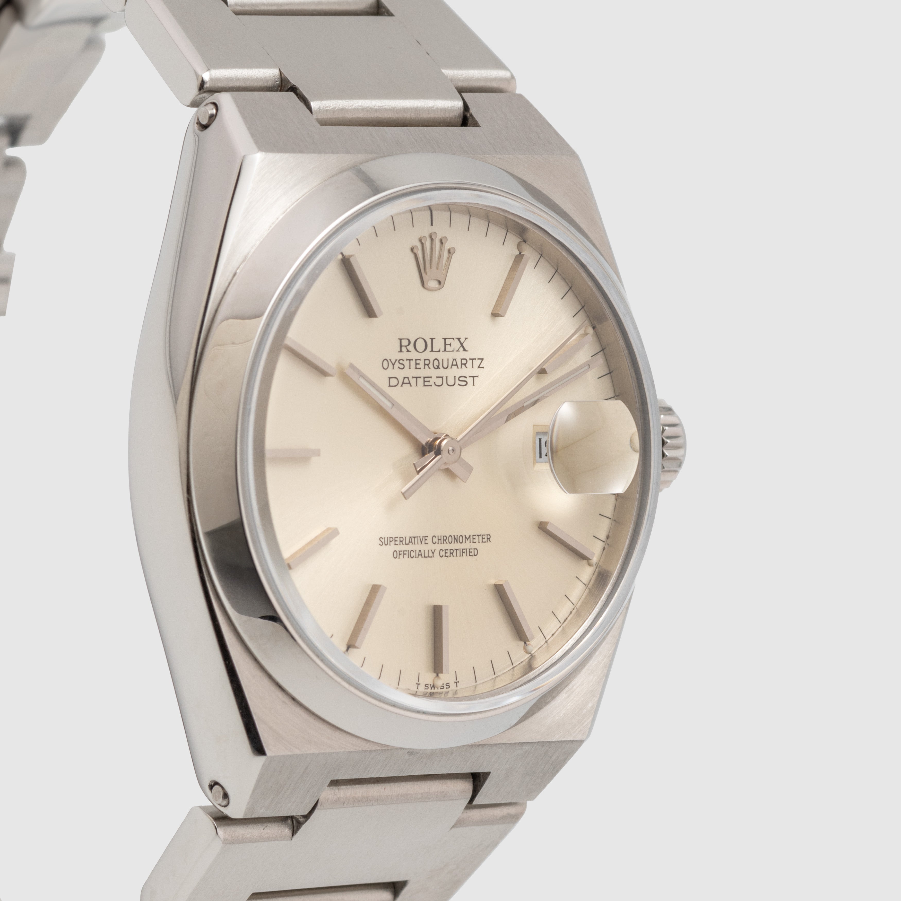 1978 Rolex Datejust Oysterquartz Silver Dial Ref. 17000