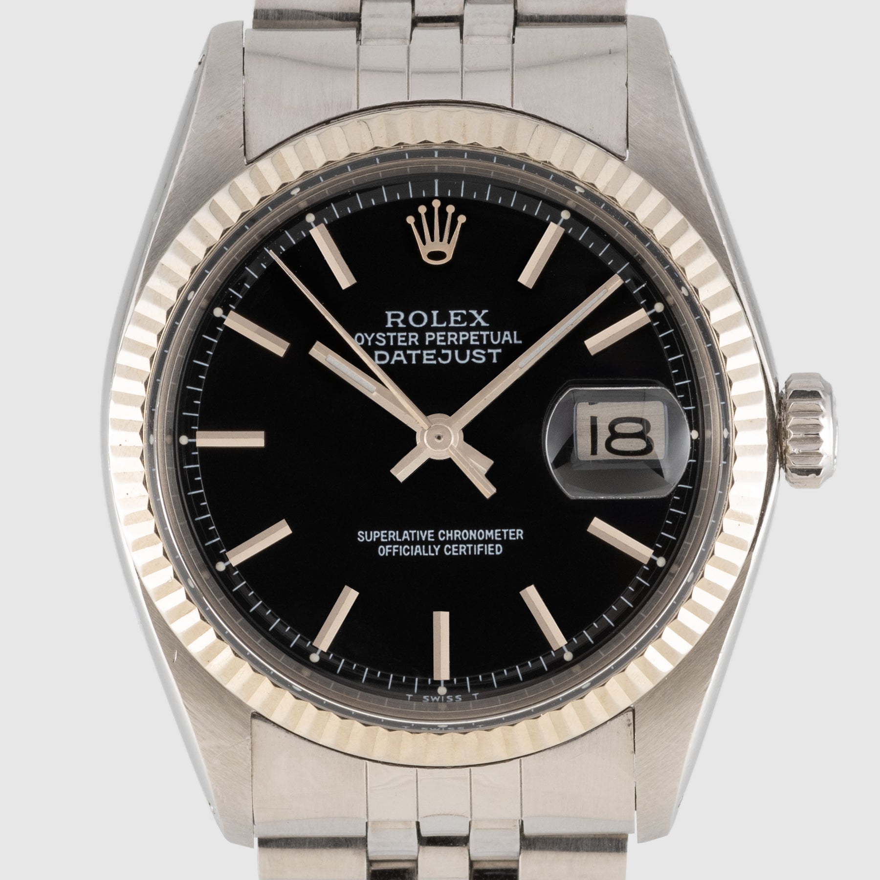 1978 Rolex Datejust Black Glossy Dial Ref. 1601