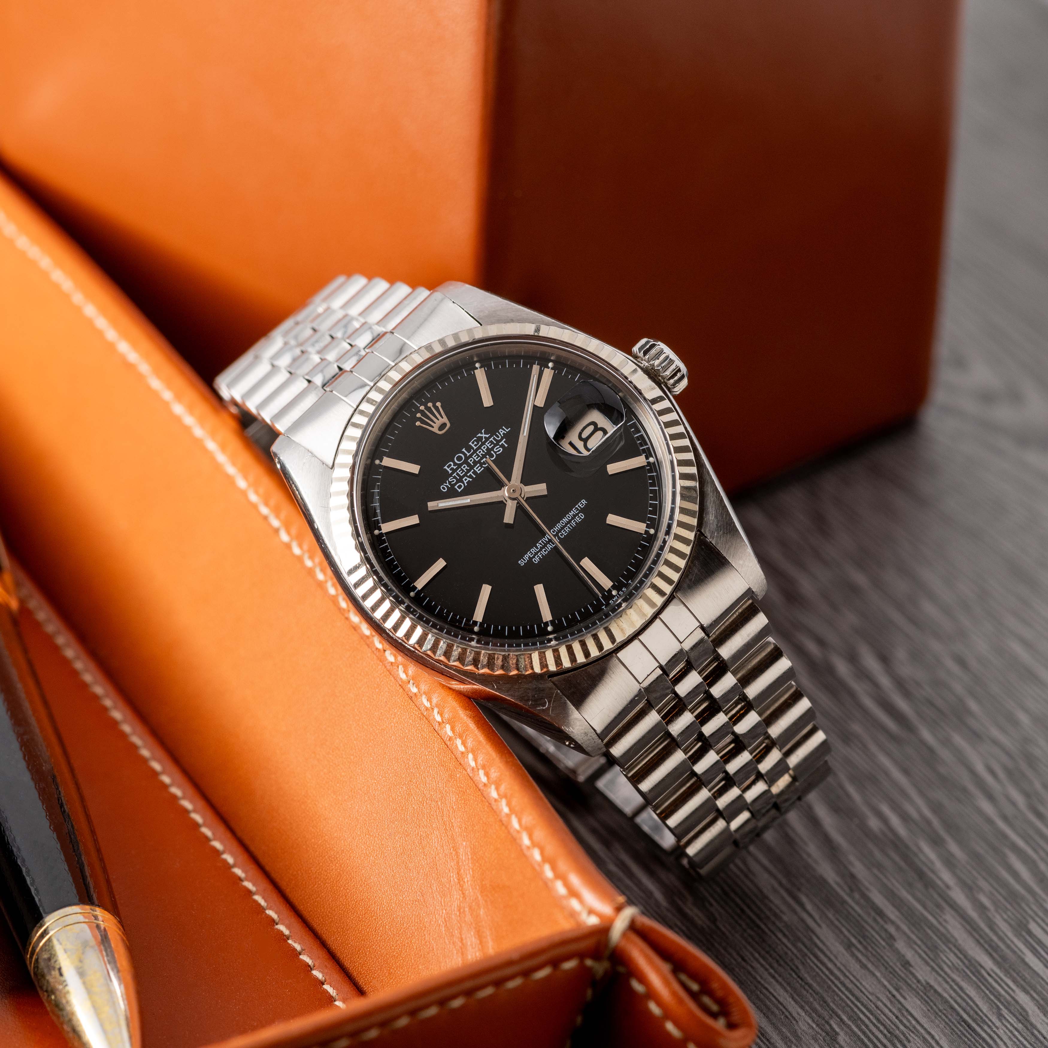 1978 Rolex Datejust Black Glossy Dial Ref. 1601