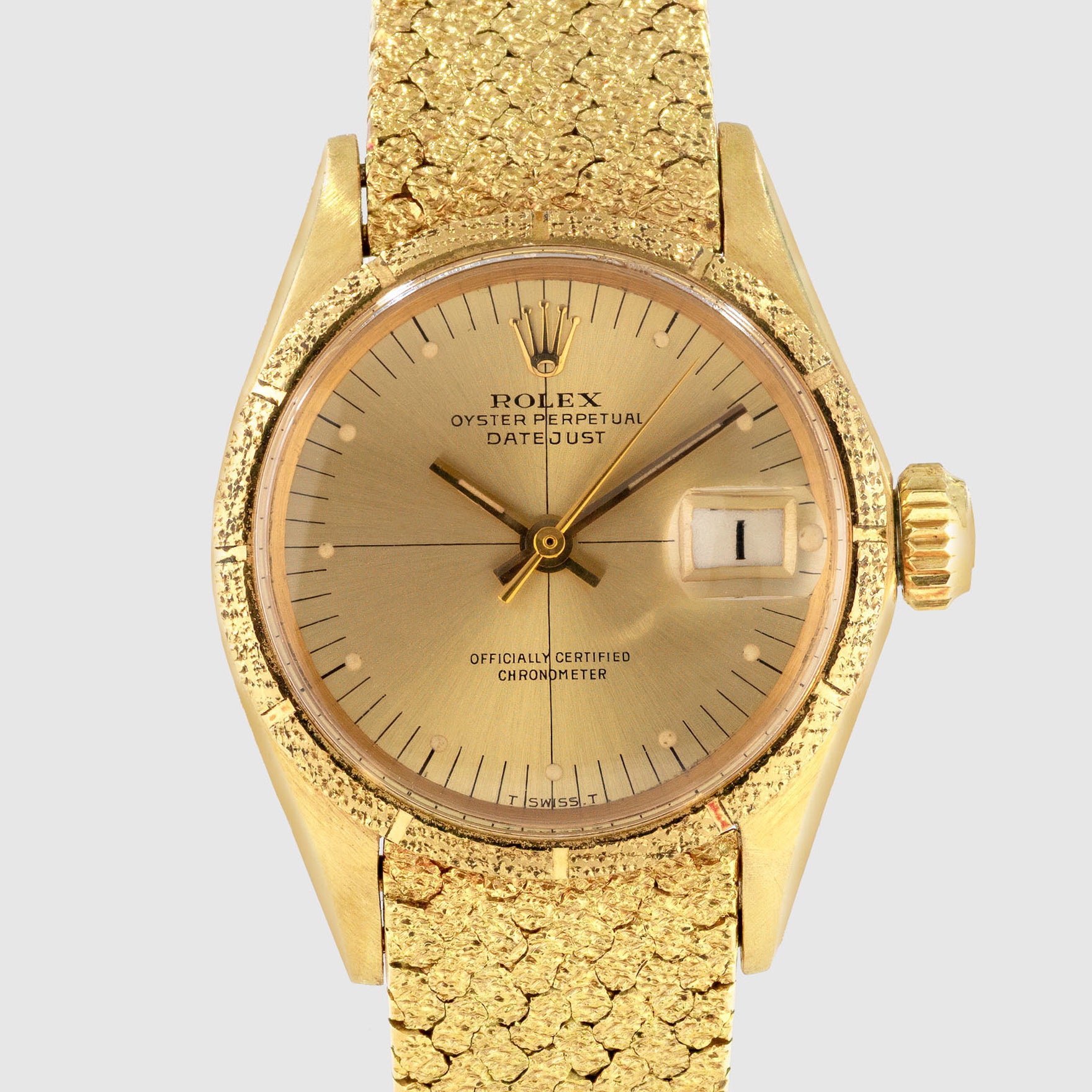 1966 Rolex Lady Datejust 18k with Special Bracelet Ref. 6517