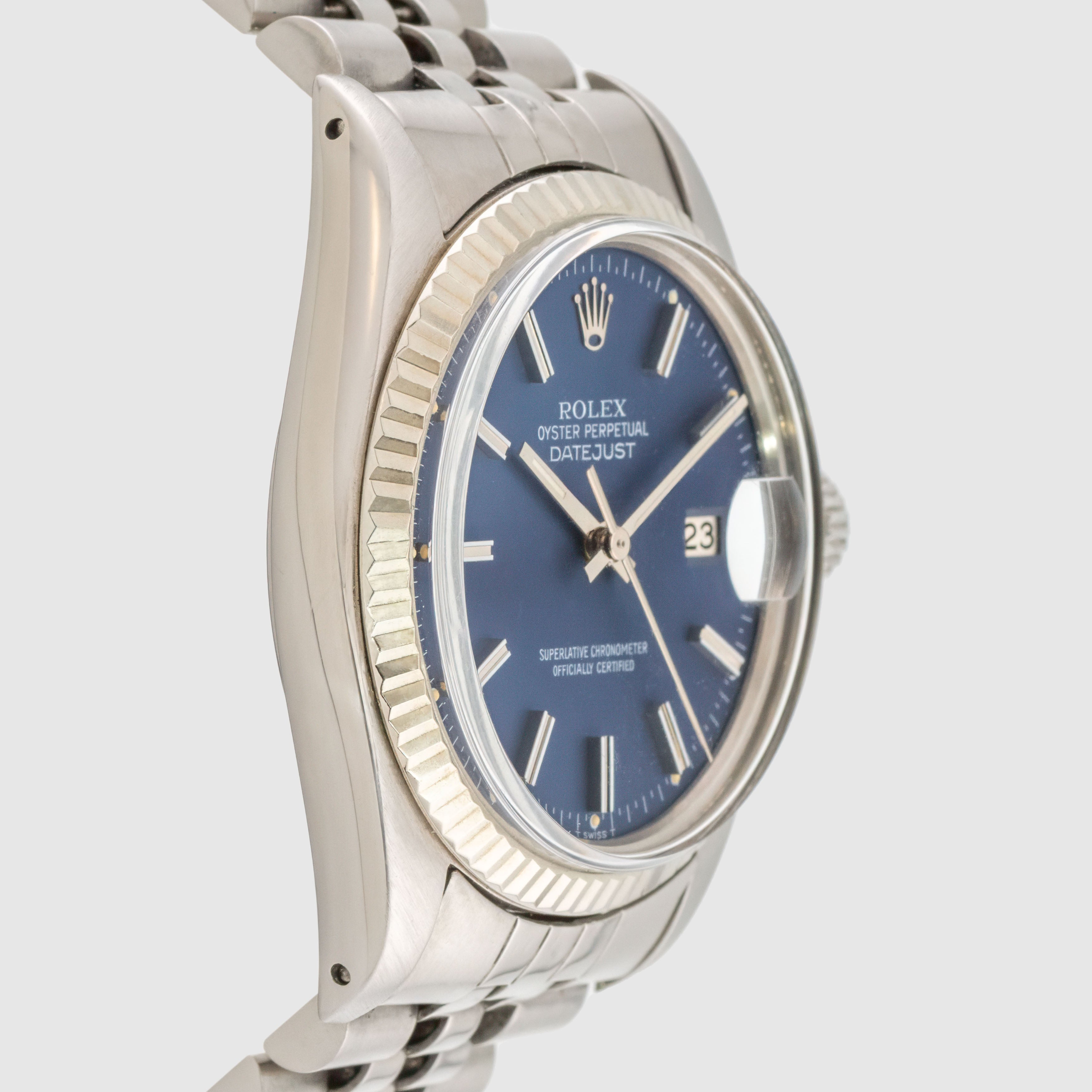 1979 Rolex Datejust Blue Dial Ref. 16014 (with Papers)