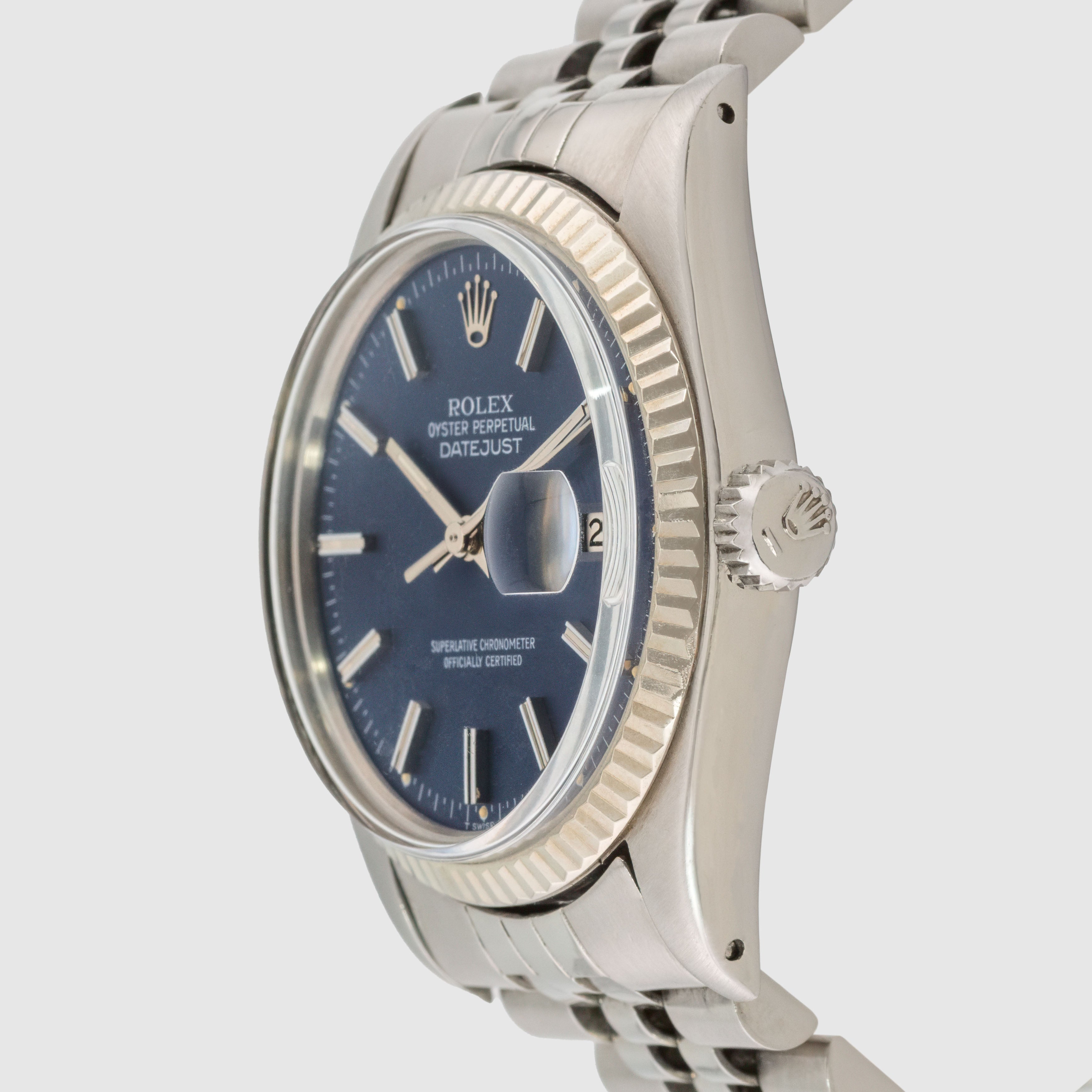 1979 Rolex Datejust Blue Dial Ref. 16014 (with Papers)