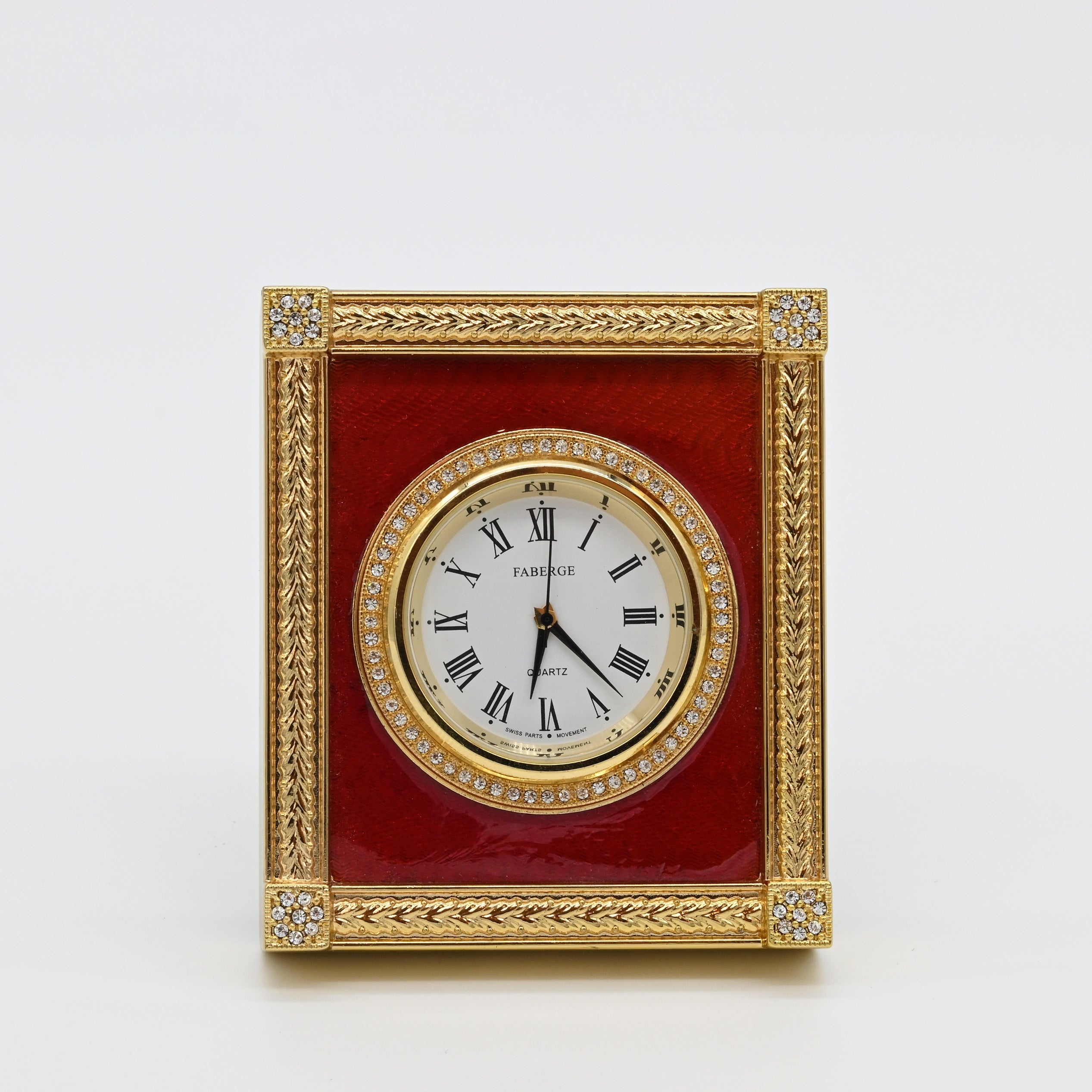 Imperial Faberge Jewelled Enamel Clock