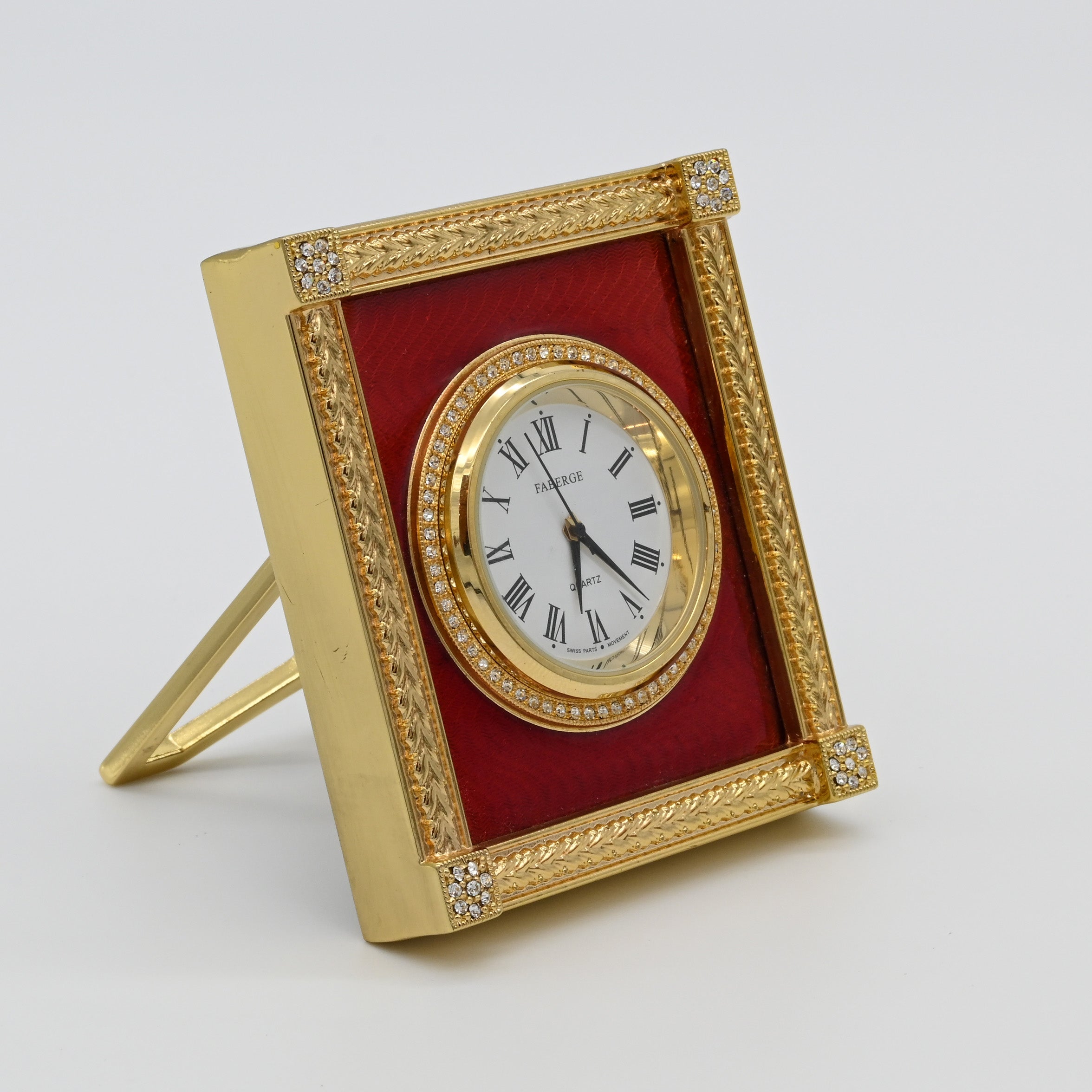 Imperial Faberge Jewelled Enamel Clock