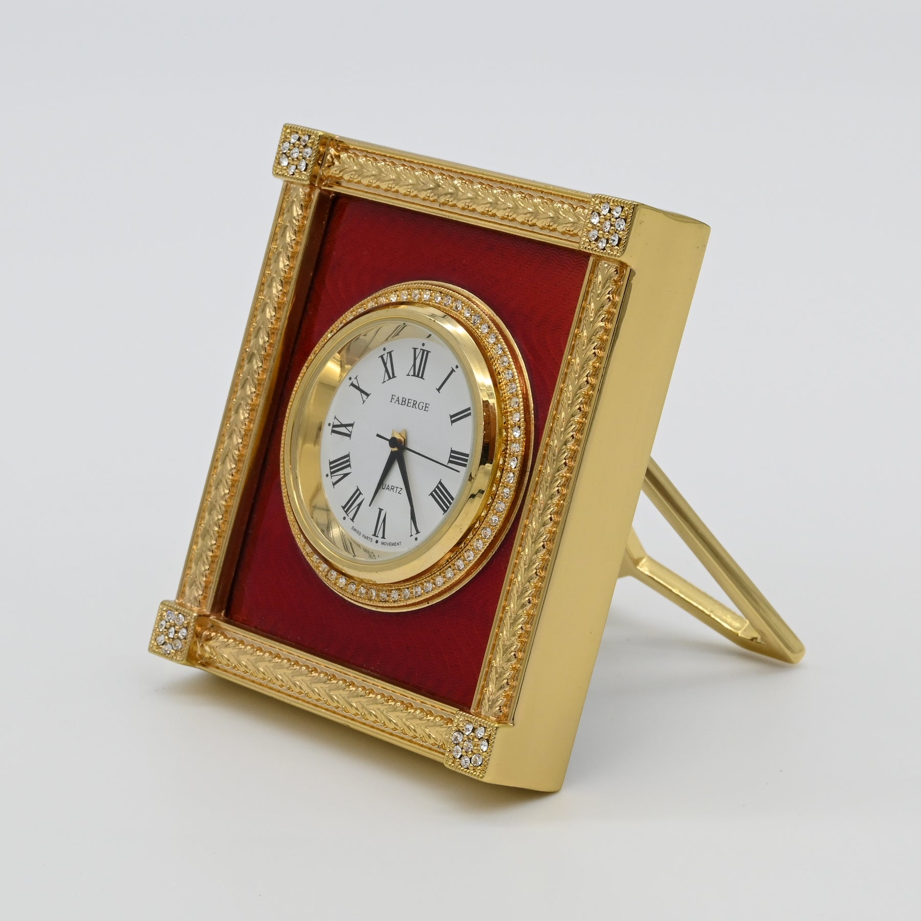 Imperial Faberge Jewelled Enamel Clock