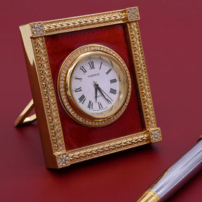 Imperial Faberge Jewelled Enamel Clock