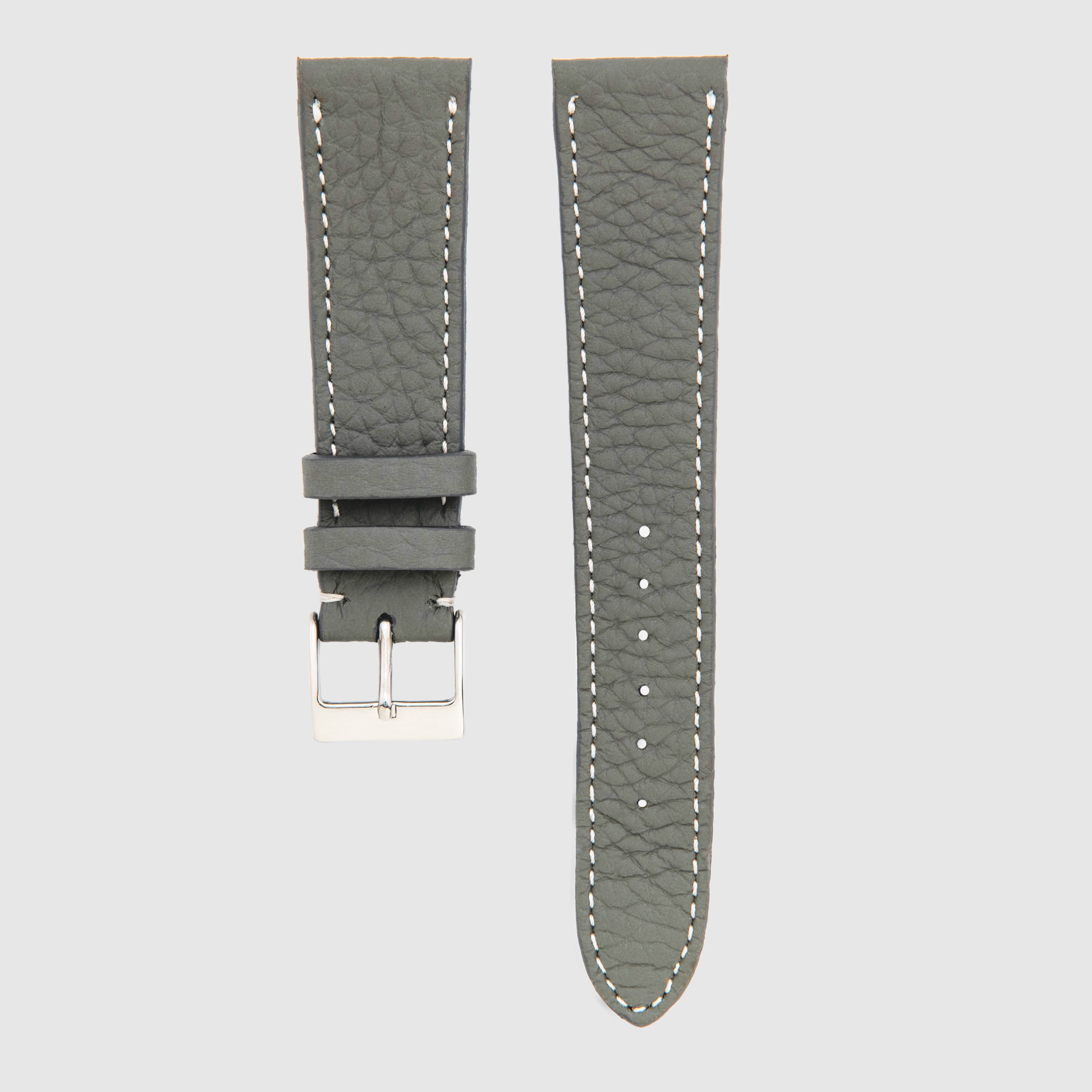 Pebble-Grain Calfskin - Lite Grey