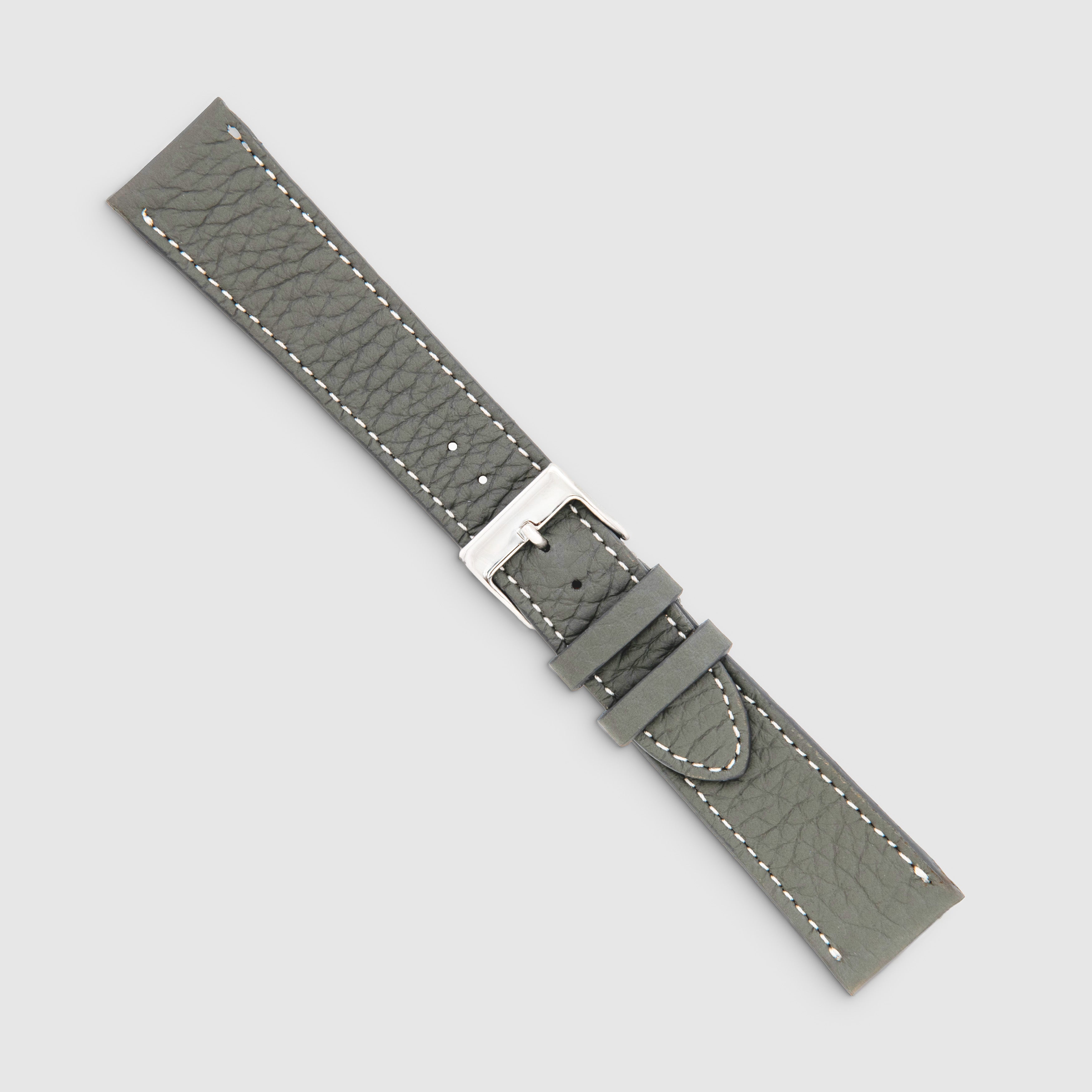 Pebble-Grain Calfskin - Lite Grey