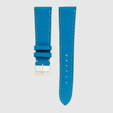 Pebble-Grain Calfskin - Azzurro/Blu
