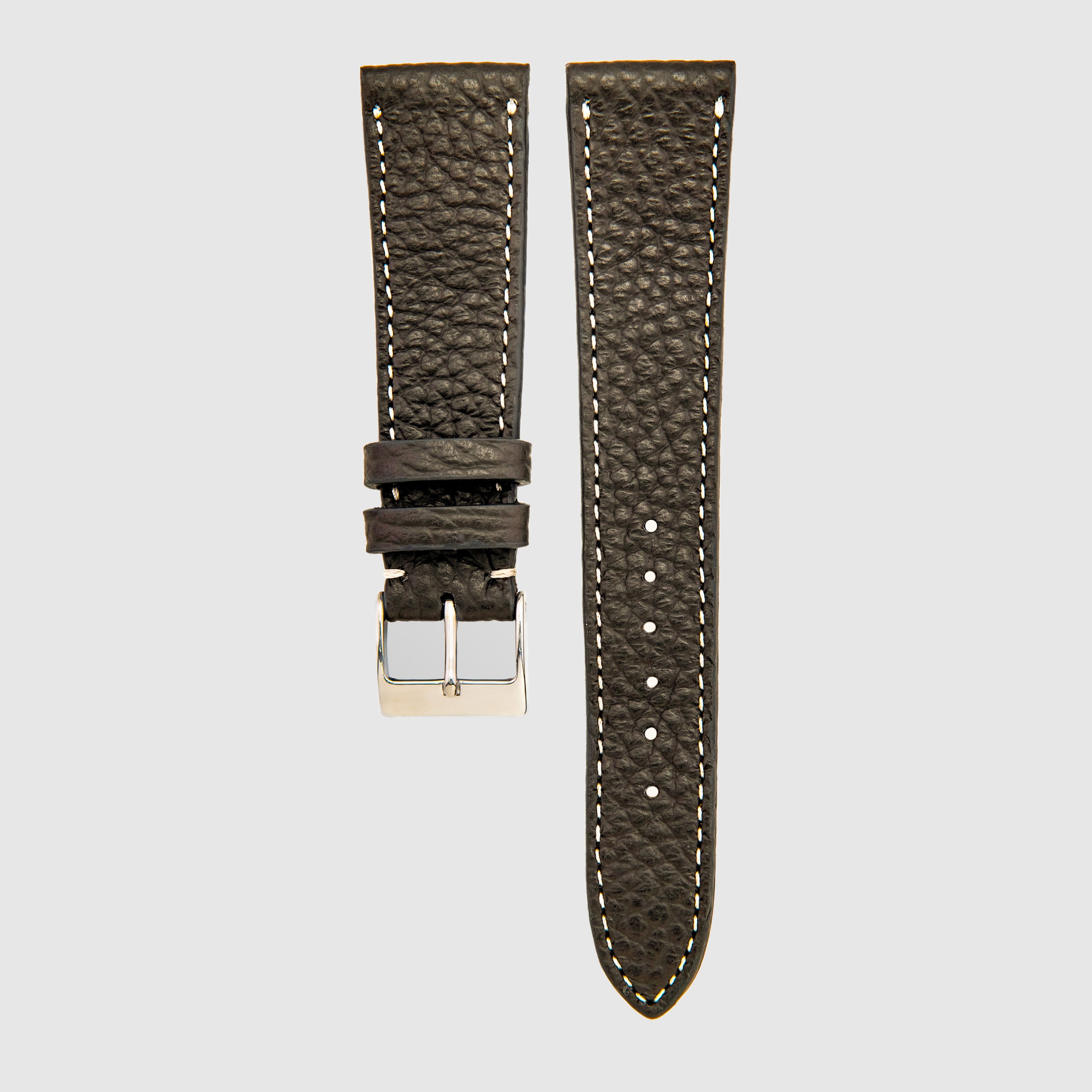 Pebble-Grain Calfskin - Dark Brown