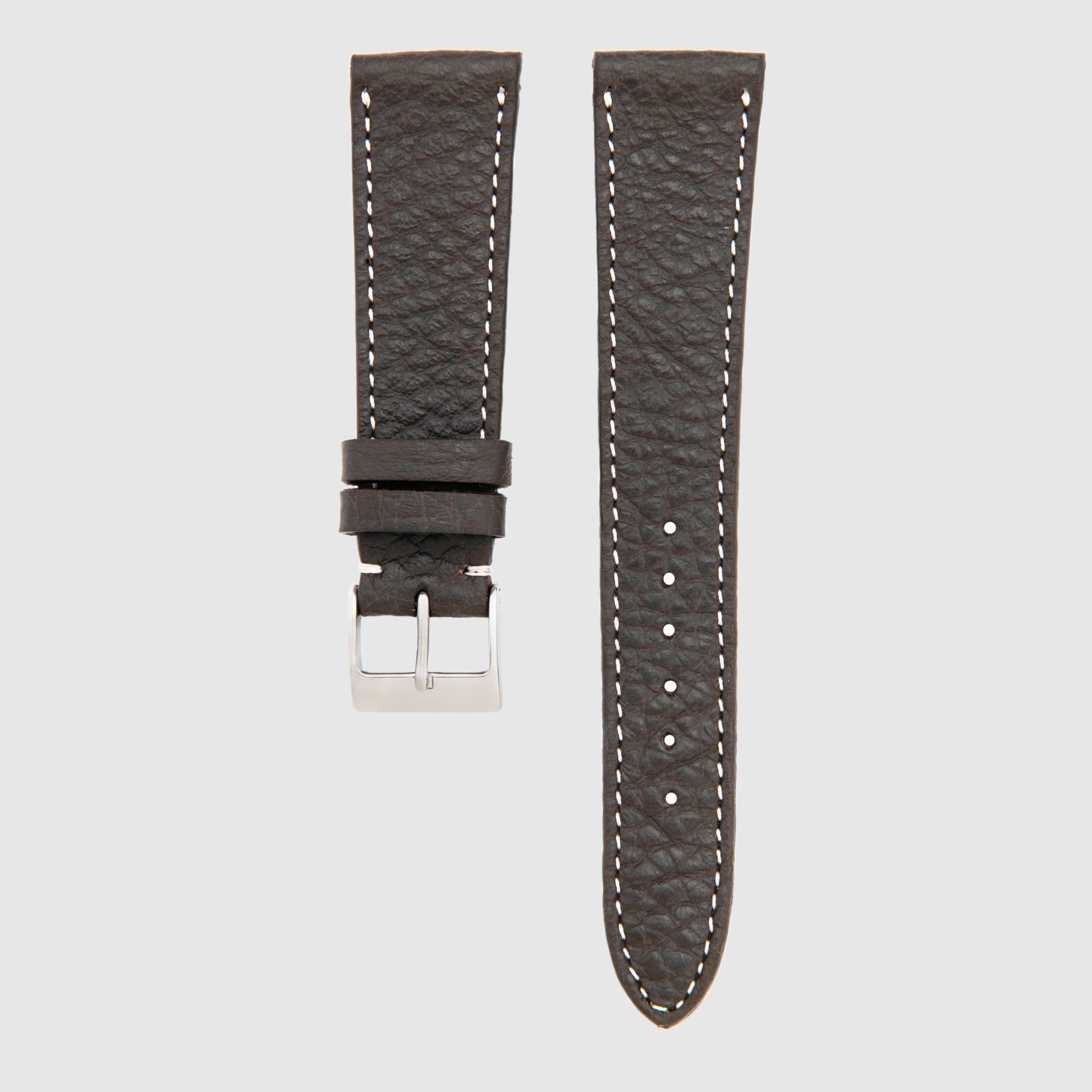 Pebble-Grain Calfskin - Dark Grey