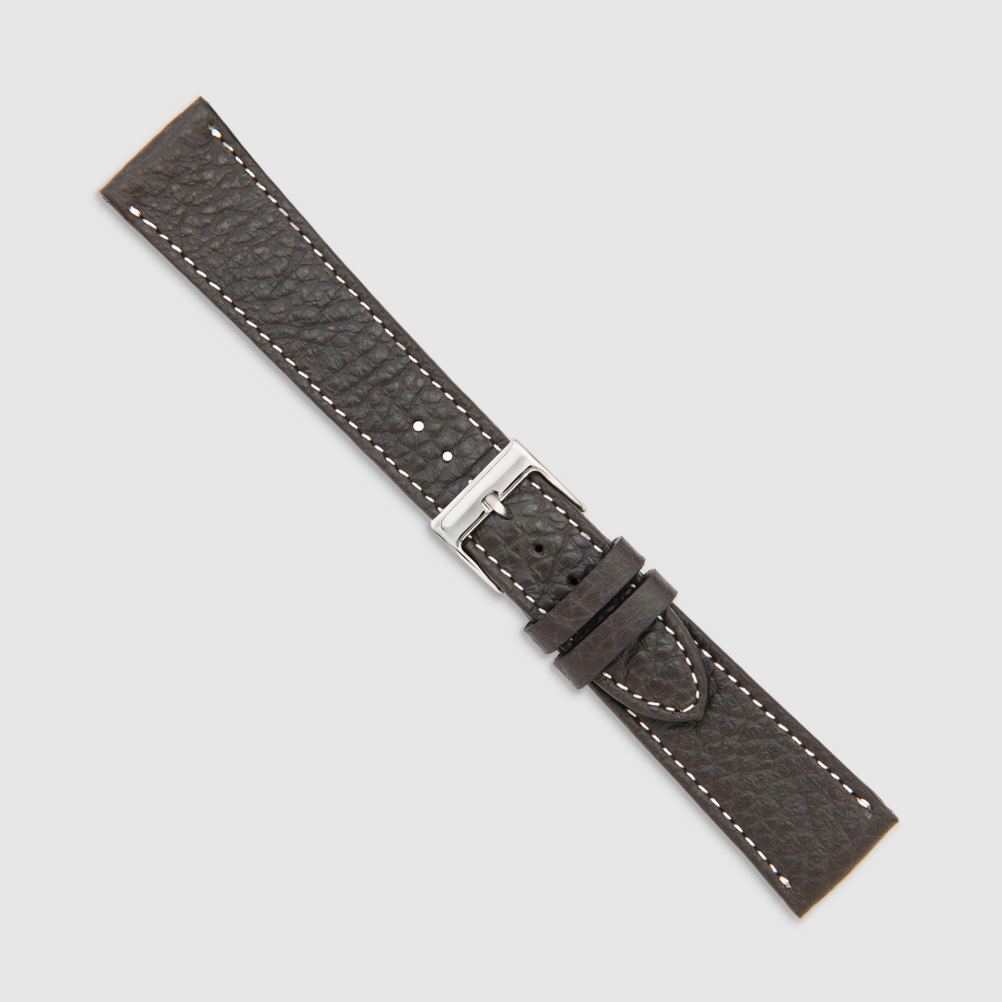 Pebble-Grain Calfskin - Dark Grey