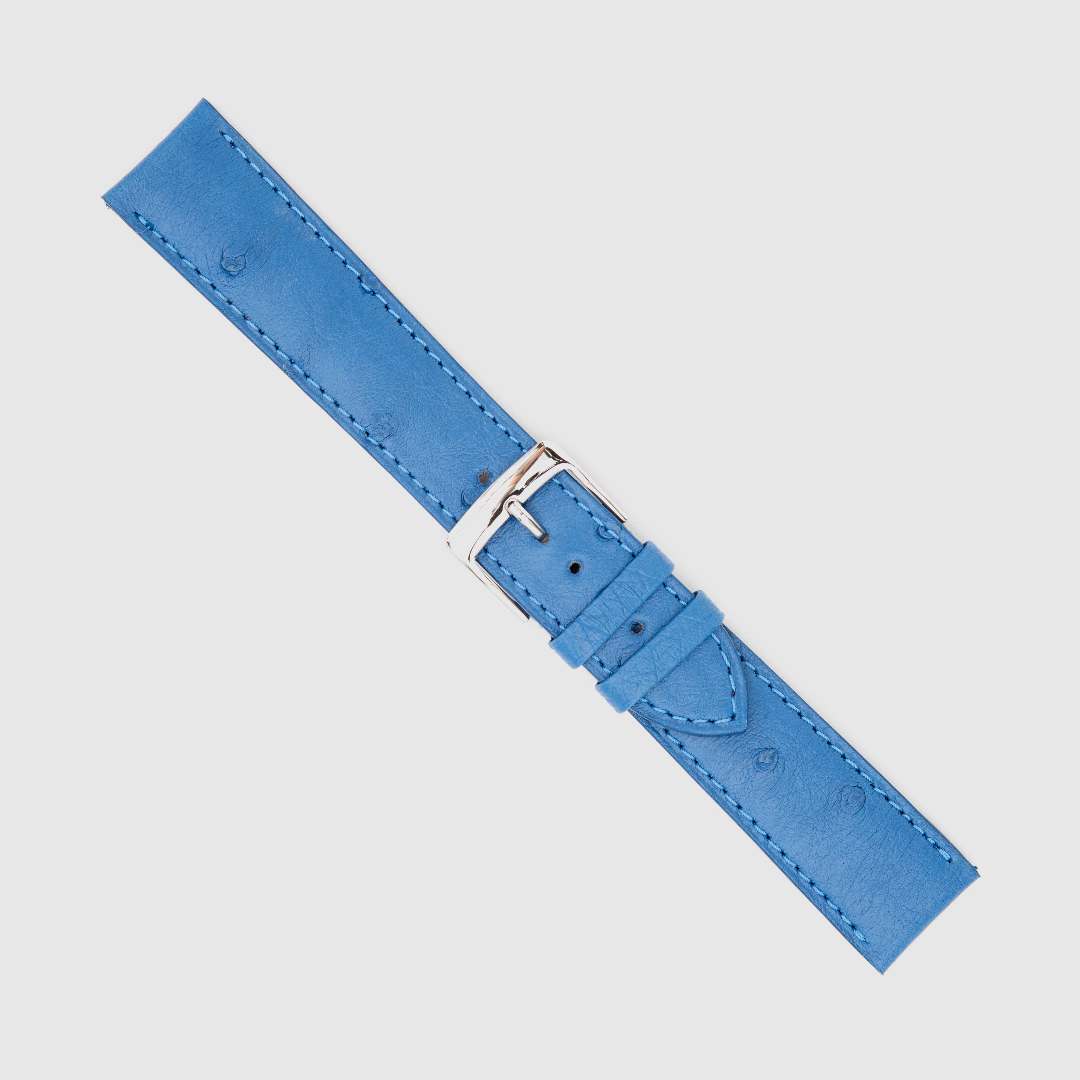 Camille Fournet Strap Ostrich Lapis (Multiple Sizes)