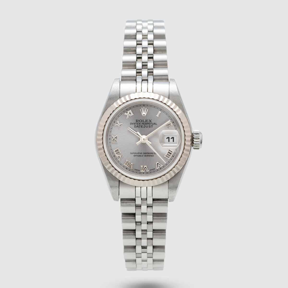 2004 Rolex Lady Datejust St/WG Silver Roman Dial Ref. 79174 (with Booklets)