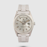 1971 Rolex Day Date Silver Wide Boy Dial Ref. 1802
