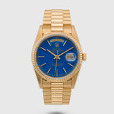 1990 Rolex Day Date Blue Stella Ref. 18238 (with papers)