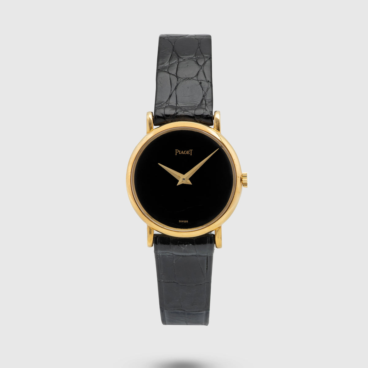 1990's Piaget Dancer 18k Yellow Gold Onyx Dial Ref. 9005