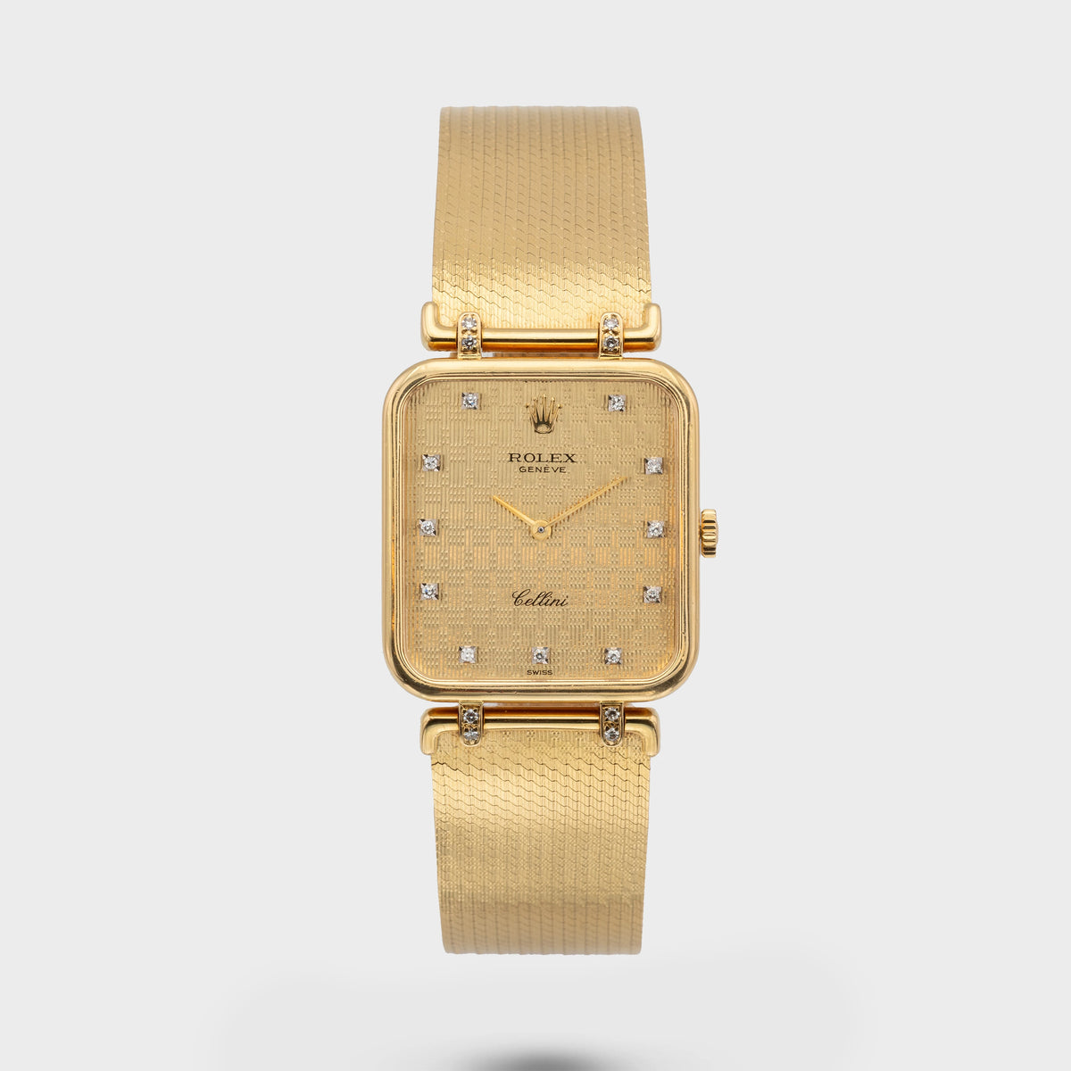 1981 Rolex Cellini Guilloche pattern champagne dial with special bracelet Ref. 4079