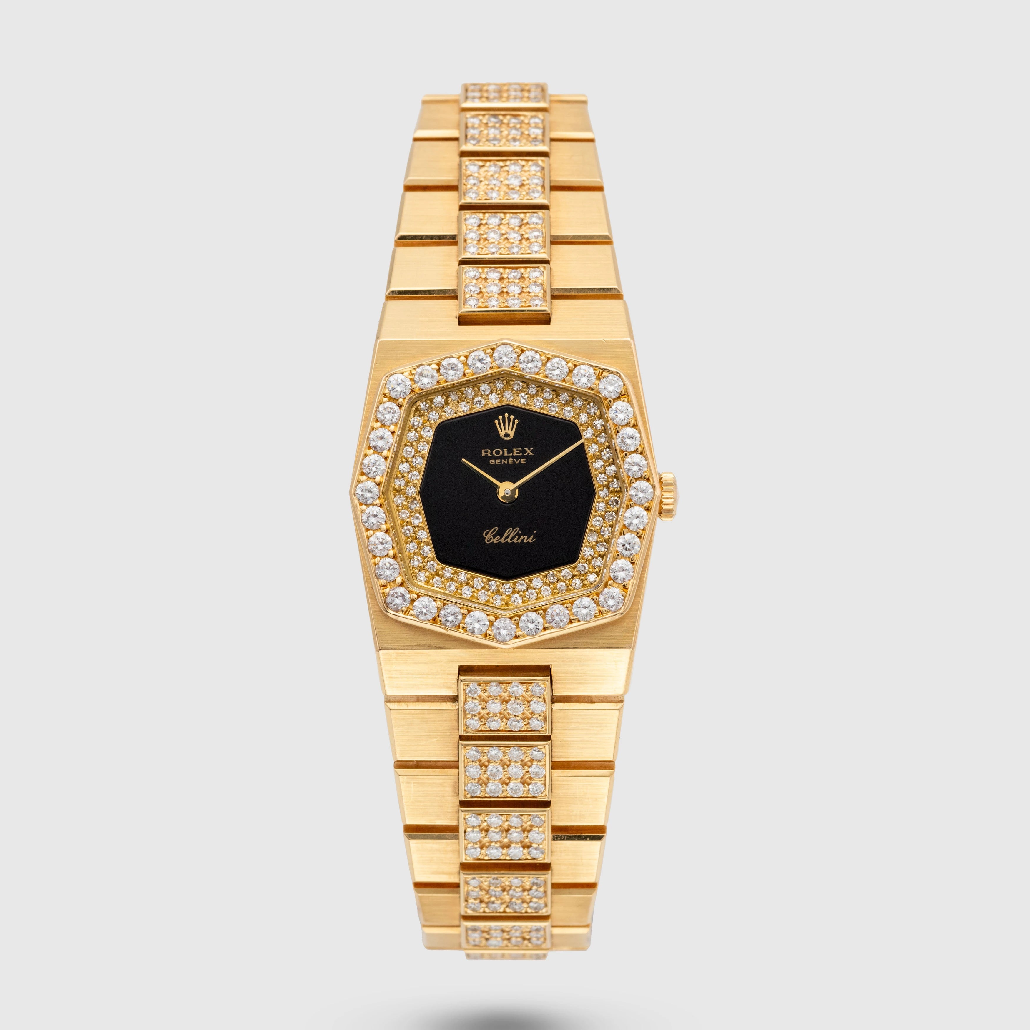 1981 Rolex Lady Cellini Black Lacquer Dial Ref. 4662