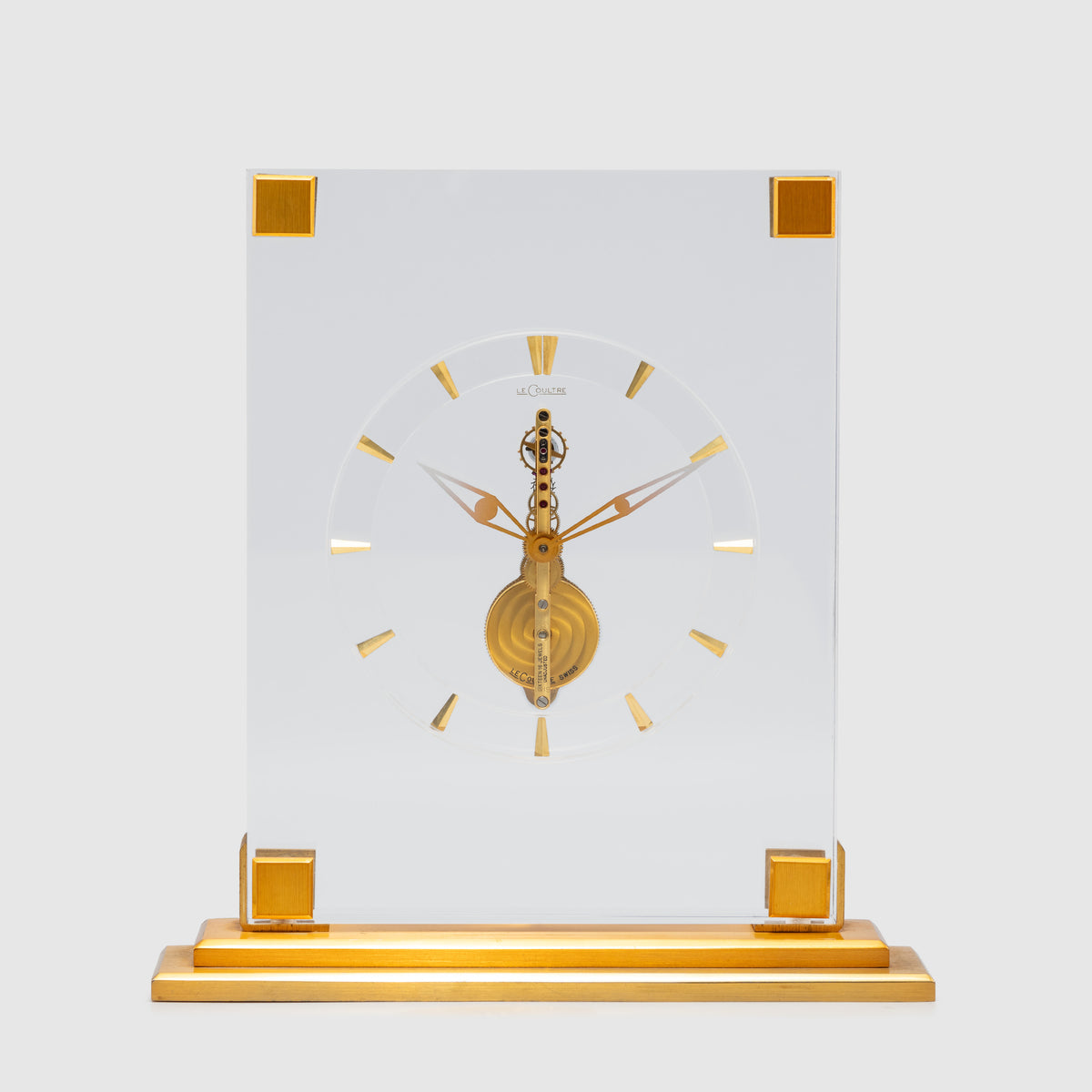 1960's Jaeger LeCoultre Lucite Brass Ref. 318