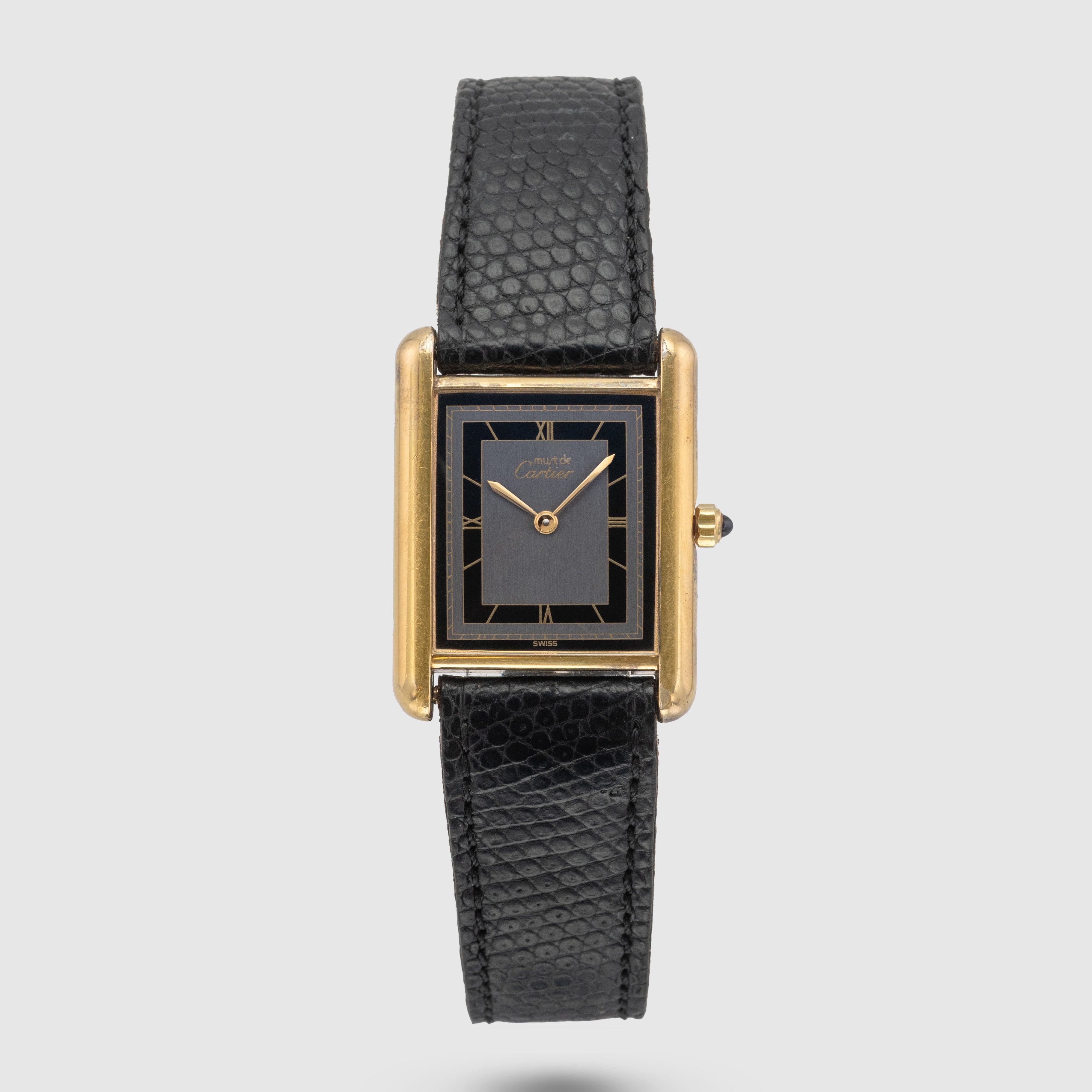1980's Cartier Must De Cartier Tank 'Slate Dial' Ref. 681006