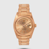 1973 Rolex Day Date Pink on Pink Rivited Gay Fréres Oyster Bracelet Ref. 1803