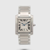 2000 Cartier Tank Francaise Large White Roman Dial Ref. 2302 (Box & Papers)