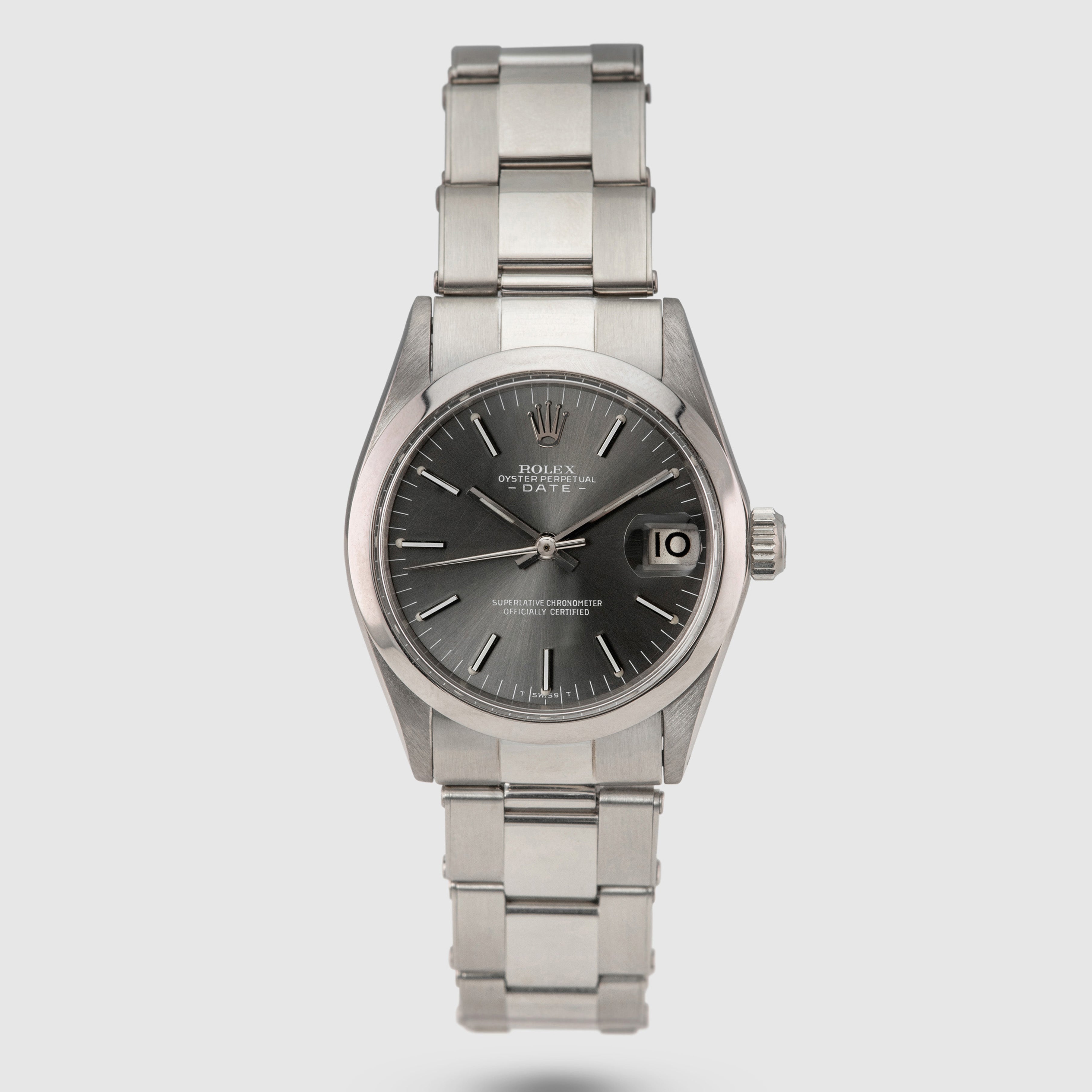 1972 Rolex Oyster Perpetual Date 31 White Gold Rivetted Oyster Ref. 6824 (Like New)