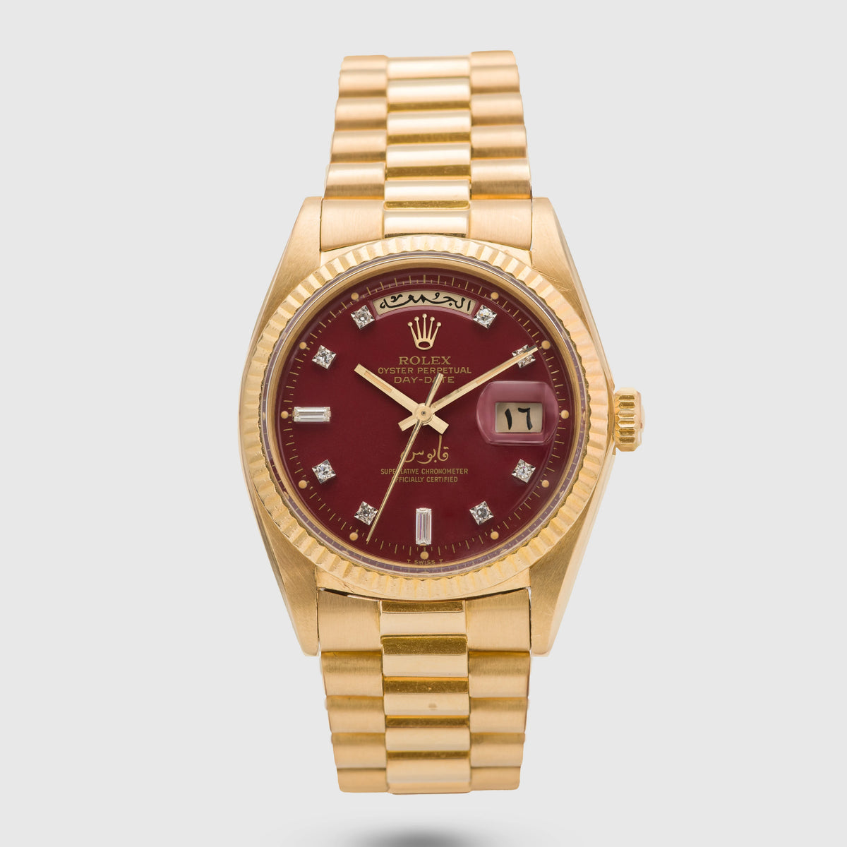 1972 Rolex Day Date Oxblood Stella 'Qaboos' Ref. 1803