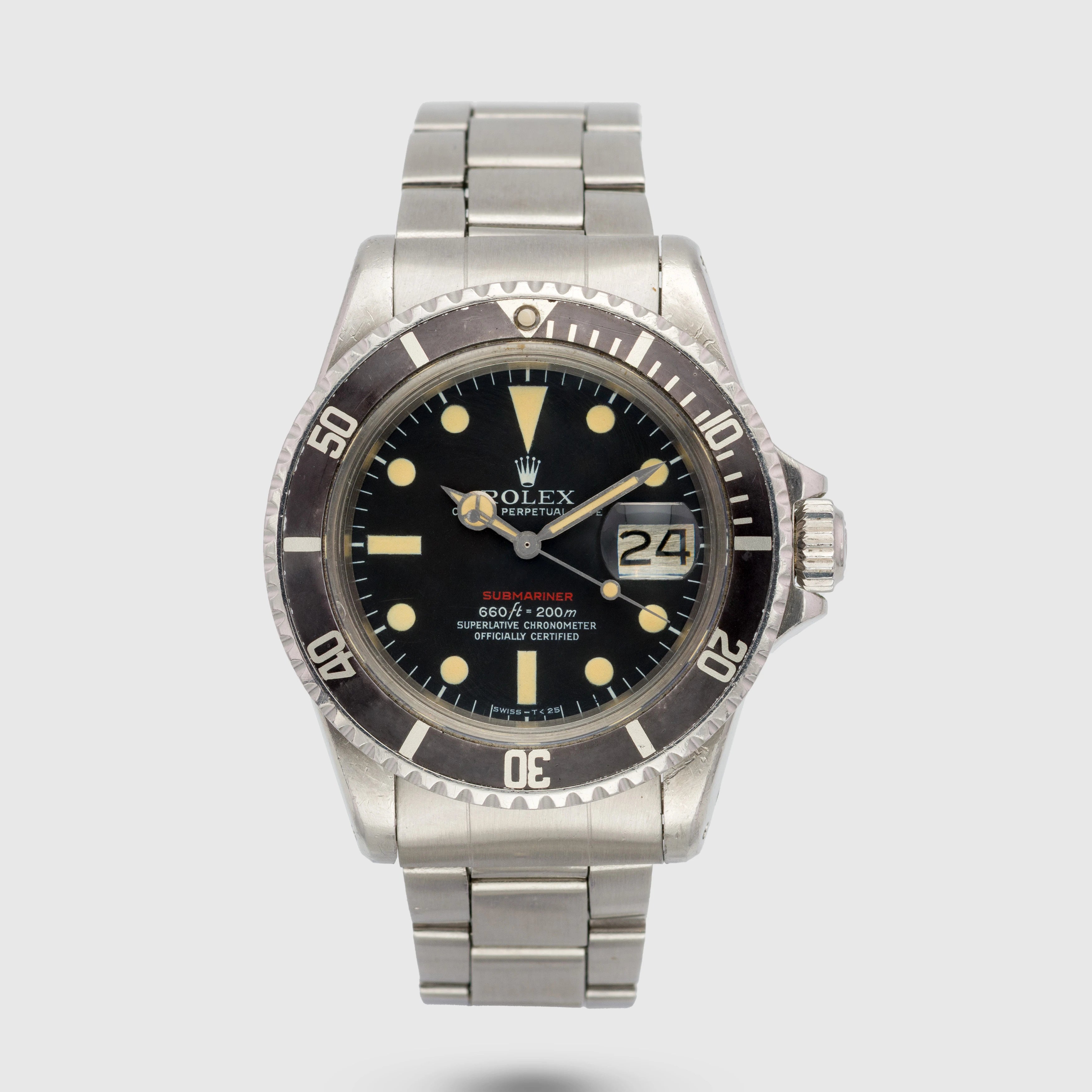 1972 Rolex Submariner MK4 Single Red Ref. 1680
