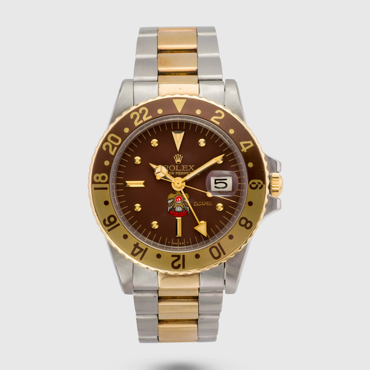 1976 Rolex GMT Master UAE Ministry of Defense Logo St/G Ref. 1675