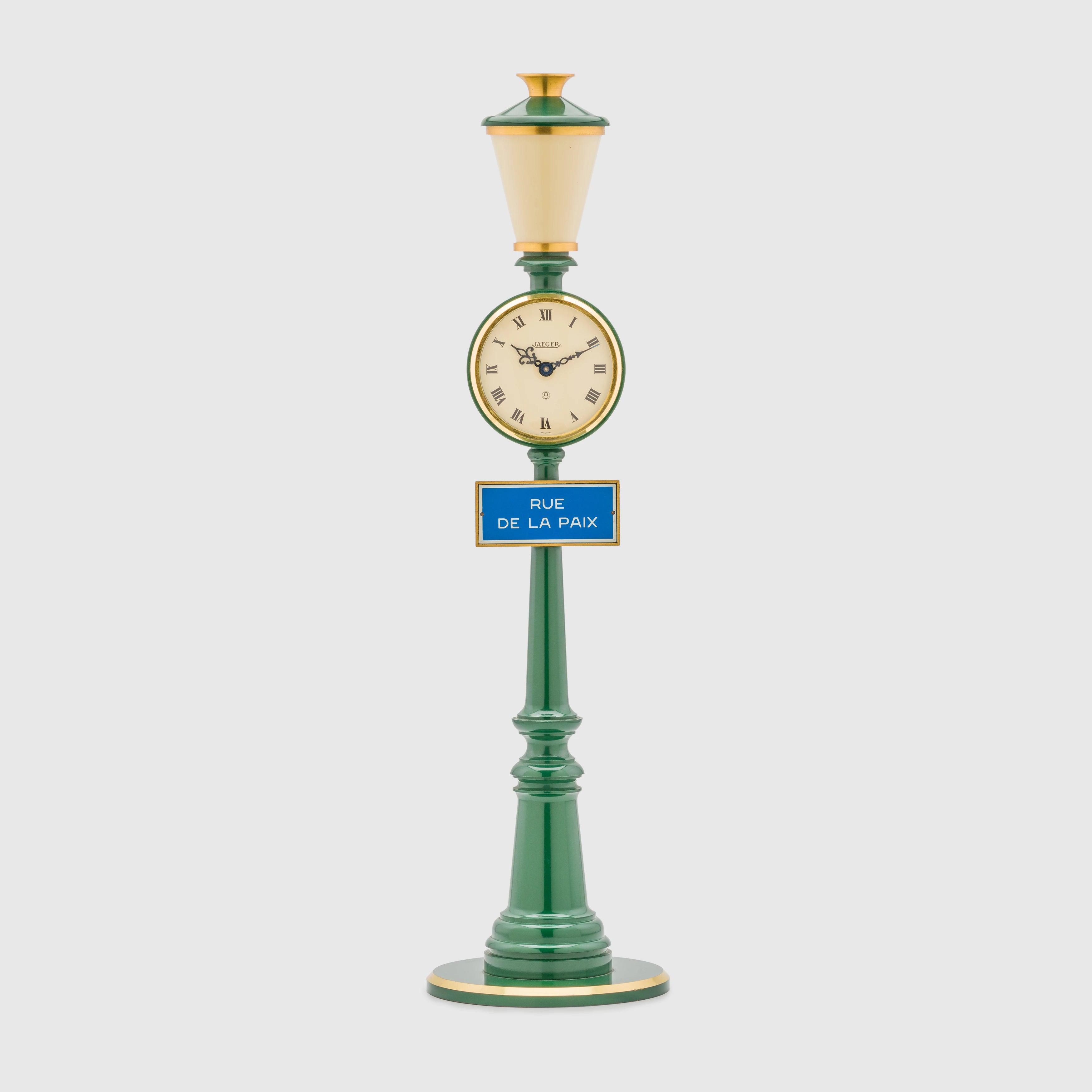 Jaeger LeCoultre  Rue De La Paix Street Lamp Table Clock